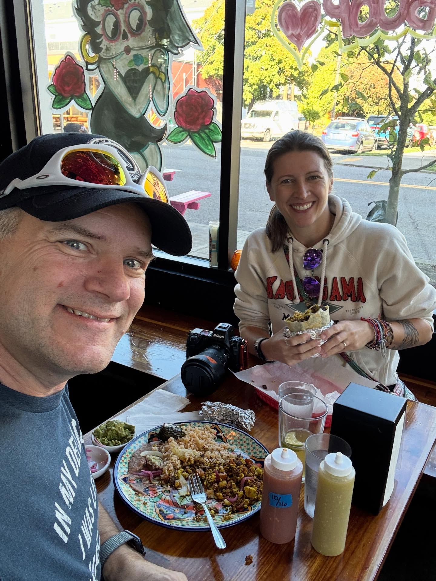 We just landed in Portland and our first stop was lunch at @mistaconespdx.
Fabulous. The food is all vegan and amazing
And so is the decor which is reminder to always look. Make sure you check the last photo. 😉
