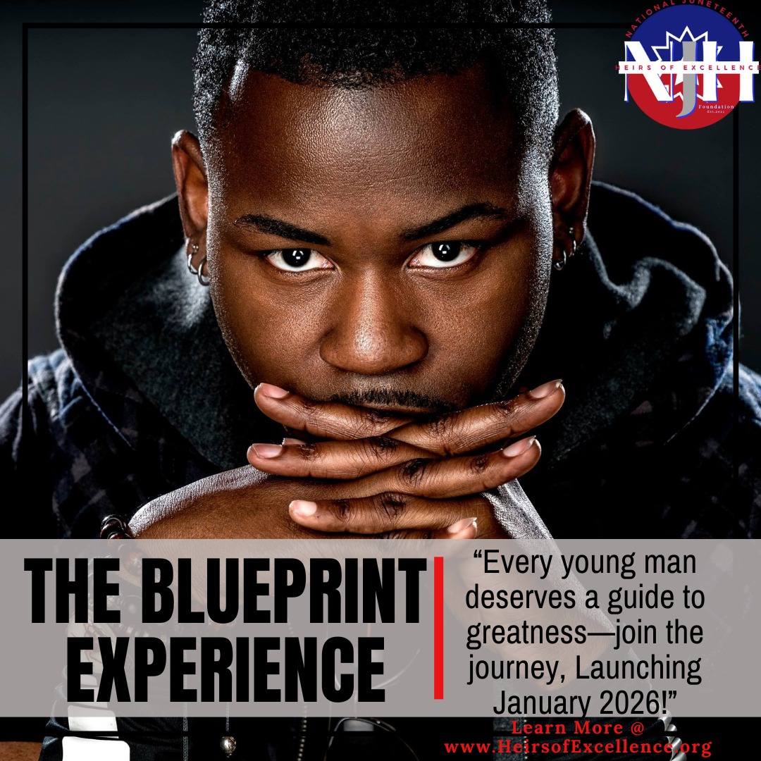 Our boys deserve more than survival—they deserve strategy, guidance, and power. The Blueprint Experience is a rite of passage designed to shape the Leaders of tomorrow with clarity and pride. January 2026, we build! Apply today-
Link In Comments
#HeirsOfExcellence #TheBlueprintExperience #BlackBoyJoy #FromLostToLegendary #TheStoryOfUs
