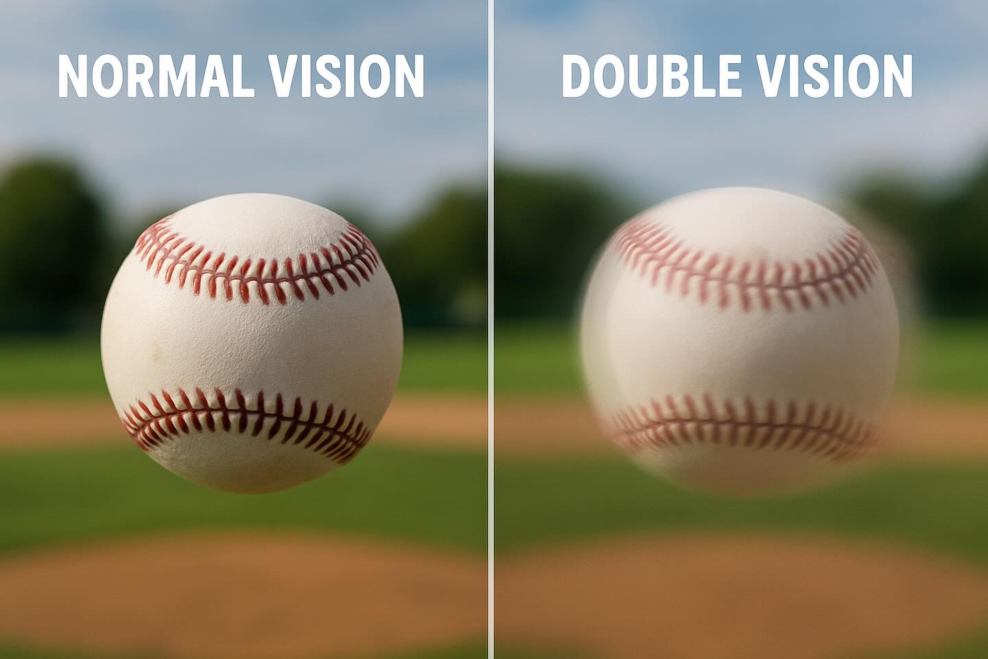 When your eyes work together, every play feels effortless.
Double vision can make tracking, timing, and aiming nearly impossible. Sports vision training helps sharpen focus and bring your game and your vision back in sync! 🏈⚾️🏀⚽️