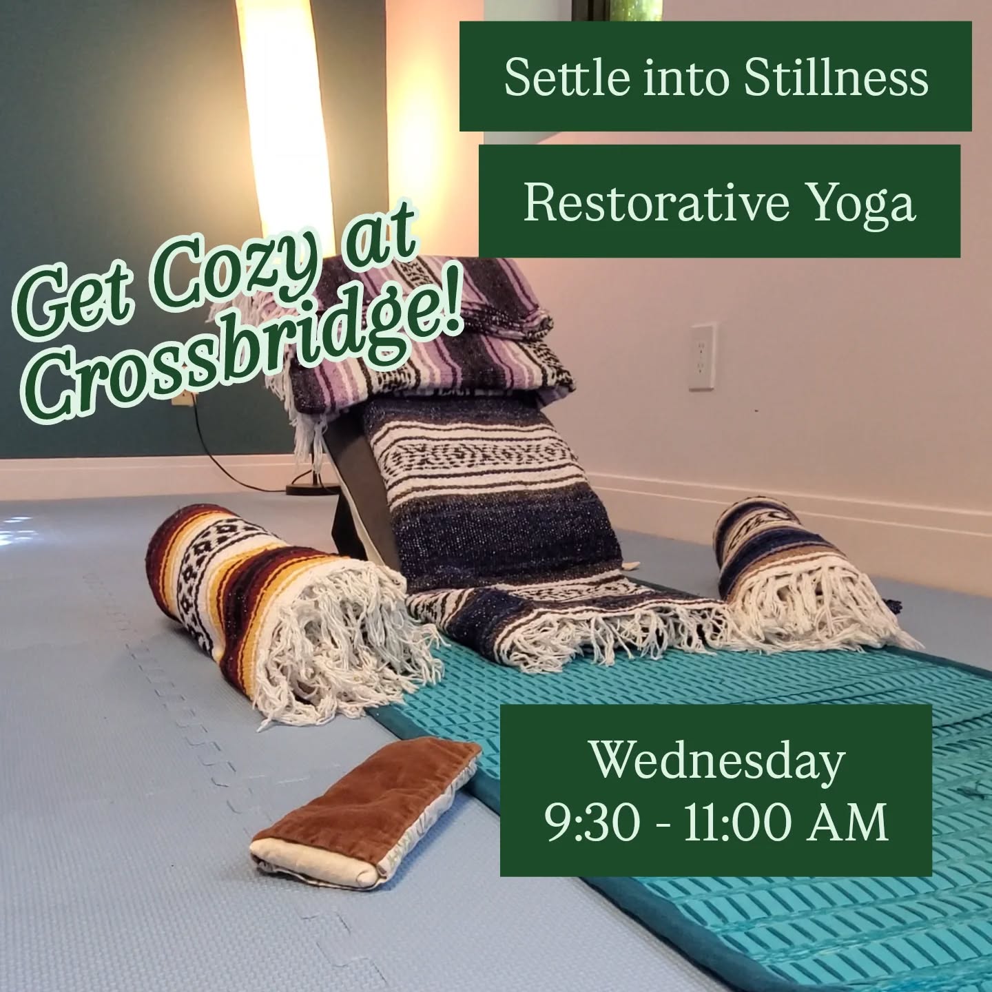 Come get cozy this fall @crossbridgewellness ! Join me tomorrow morning and every Wednesday for a Restorative Yoga practice rooted in the principles of 'still, quiet, dark, and warm'. This gentle practice focuses on nervous system regulation and fostering openness in both body and mind. Props available on site!
Where:
Crossbridge Wellness
18 Harvard St, Rochester, NY
When:
Every Wednesday
9:30 - 11:00AM
Price:
$10/$15/$20 Sliding Scale Pricing, payable at www.yeneyoga.com/book-online , @yeneyoga on Venmo, or by cash.
Crossbridge Wellness is wheelchair accessible, and all are welcome!
#thingstodo #rochesterny #yoga #Restorative #gentle
