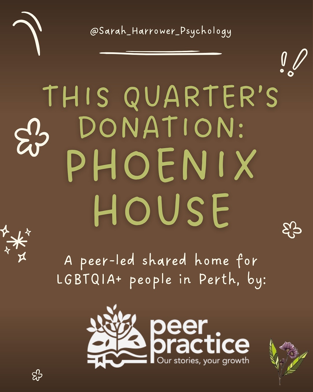 This quarter, I’m supporting Phoenix House – a peer-led shared home for LGBTQIA+ people in Perth. 🏳️⚧️🏠
Phoenix House is more than housing. It’s a lived-experience-led space offering safety, connection, and support for LGBTQIA+ people who are neurodivergent. With LGBTQIA+ Australians being twice as likely to experience homelessness, Phoenix House fills a critical gap.
The first residents just moved in. The community donated furniture, but residents still need essentials. I’m donating Kmart vouchers so residents can pick what works for them.
Want to help?
Donate Kmart or Coles vouchers:
📧 Email to Milly or Kirstie hello@peerpractice.com.au
📮 Post to: Suite 11, 682A Beaufort Street, Mt Lawley WA 6050
Community-led mutual aid in action.
#PhoenixHouse #TransRights #LGBTQIA #MutualAid #CommunitySupport #PerthCommunity #QueerCommunity #SafeSpaces #GivingBack #peersupport #NeurodivergentSupport