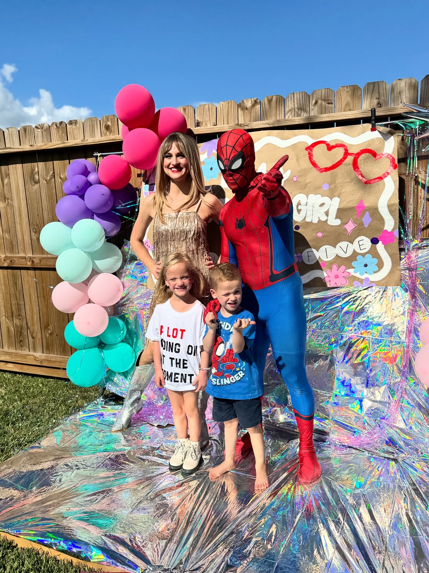 Just some singing & web slinging 🙃 What a fun combo for these cute twins!! 🩵🩷
.
.
.
#fairestofallparties #houstoncharacters #taylorswiftparty #spidermanparty #popstar #swifties #superheroparty #houstonkidsparty #houstonmoms #kingwoodmoms #kingwoodtx #riveroakshouston #montrosehouston #westuniversitymoms