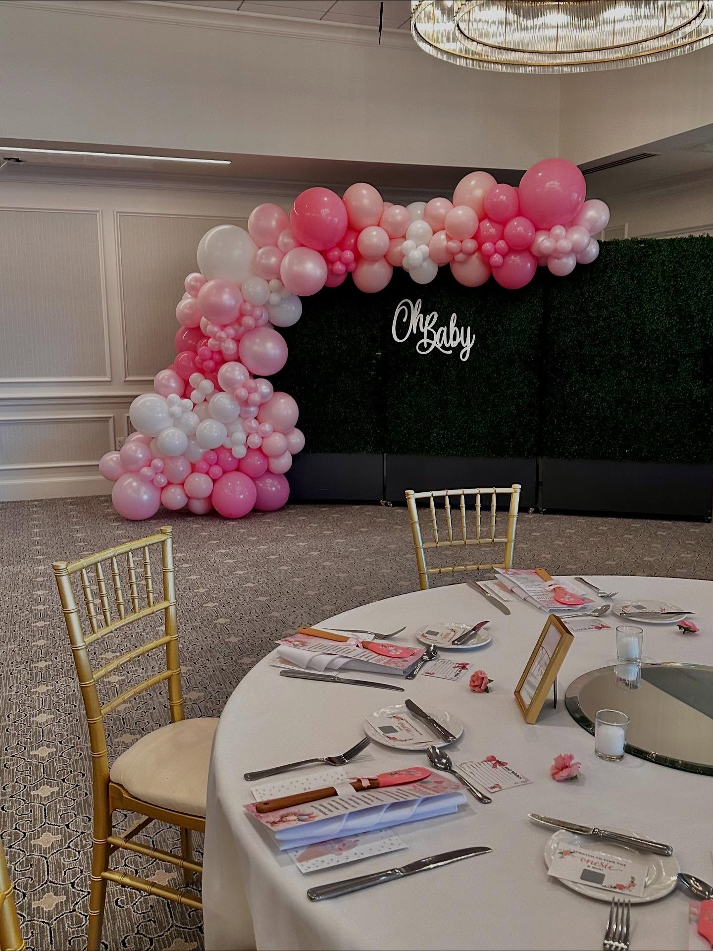 โจ Oh Baby! โจ
A beautiful pink + white setup for a baby shower featuring our organic balloon garland, helium balloon bouquets, custom welcome sign, and seating chart. Itโs the perfect mix of sweet and elegant for celebrating baby girl! ๐
#Bigballoonsco
#BabyShowerDecor #BalloonGarland #BalloonBackdrop #OhBaby #BabyGirlShower #BalloonStylist #EventStylist #ChicagoSuburbsEvent