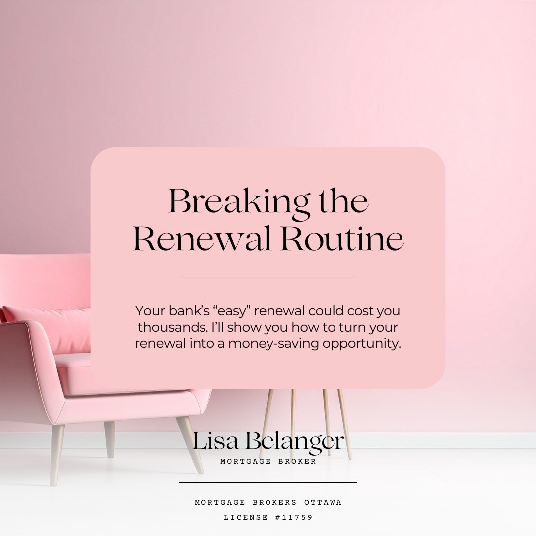 Most homeowners auto-renew their mortgage without a second thought — and it’s costing them thousands.
Banks rely on “renewal inertia,” sending quick offers that look convenient but often aren’t competitive. Even a 0.20% difference in rate can add up to thousands over your next term.
Your renewal is one of the best opportunities to reassess your goals — maybe shorten your amortization, access equity, or simply lower your rate.
Before you click “renew,” reach out to me. I’ll compare your options, negotiate with your lender, and make sure your renewal actually works for you — not just your bank.
📩 Let’s turn your renewal into a money-saving opportunity.
Read more in my latest article!
Link in my bio!
#mortgagebroker #mortgage #ottawa #canada #ontario #mortgagetips #realestate #finance