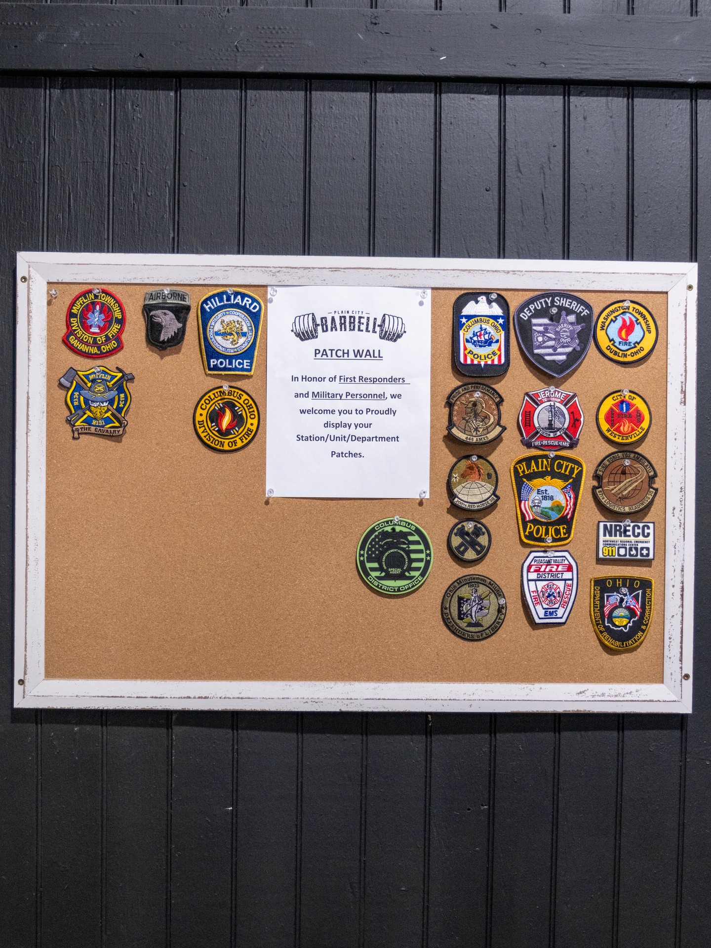 Behind every patch is a story of service, sacrifice, and strength.
This wall is our way of saying thank you.
First responders and military—your place is here. 🫡
#PlainCityBarbell #PatchWall #Weightlifting #PlainCity