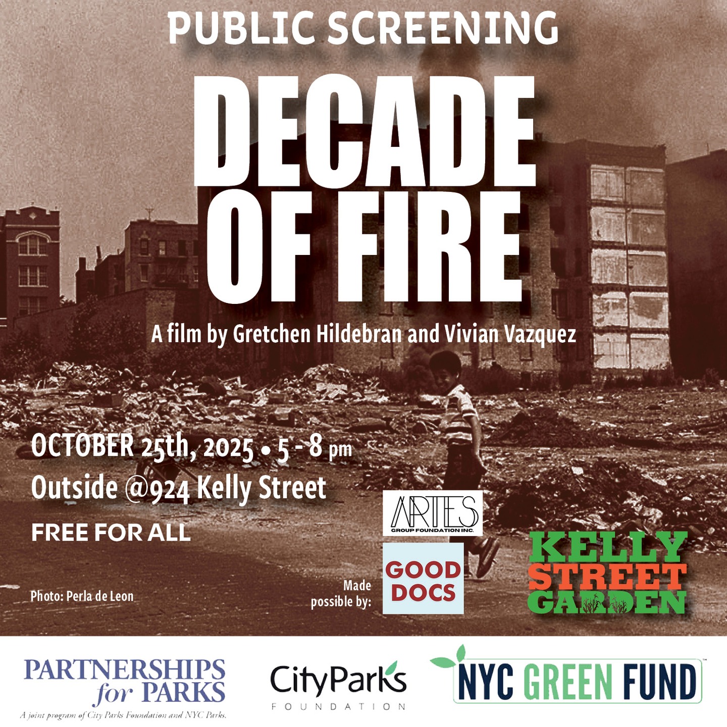 This Saturday is the day. We will be screening this outside so bring your popcorn.