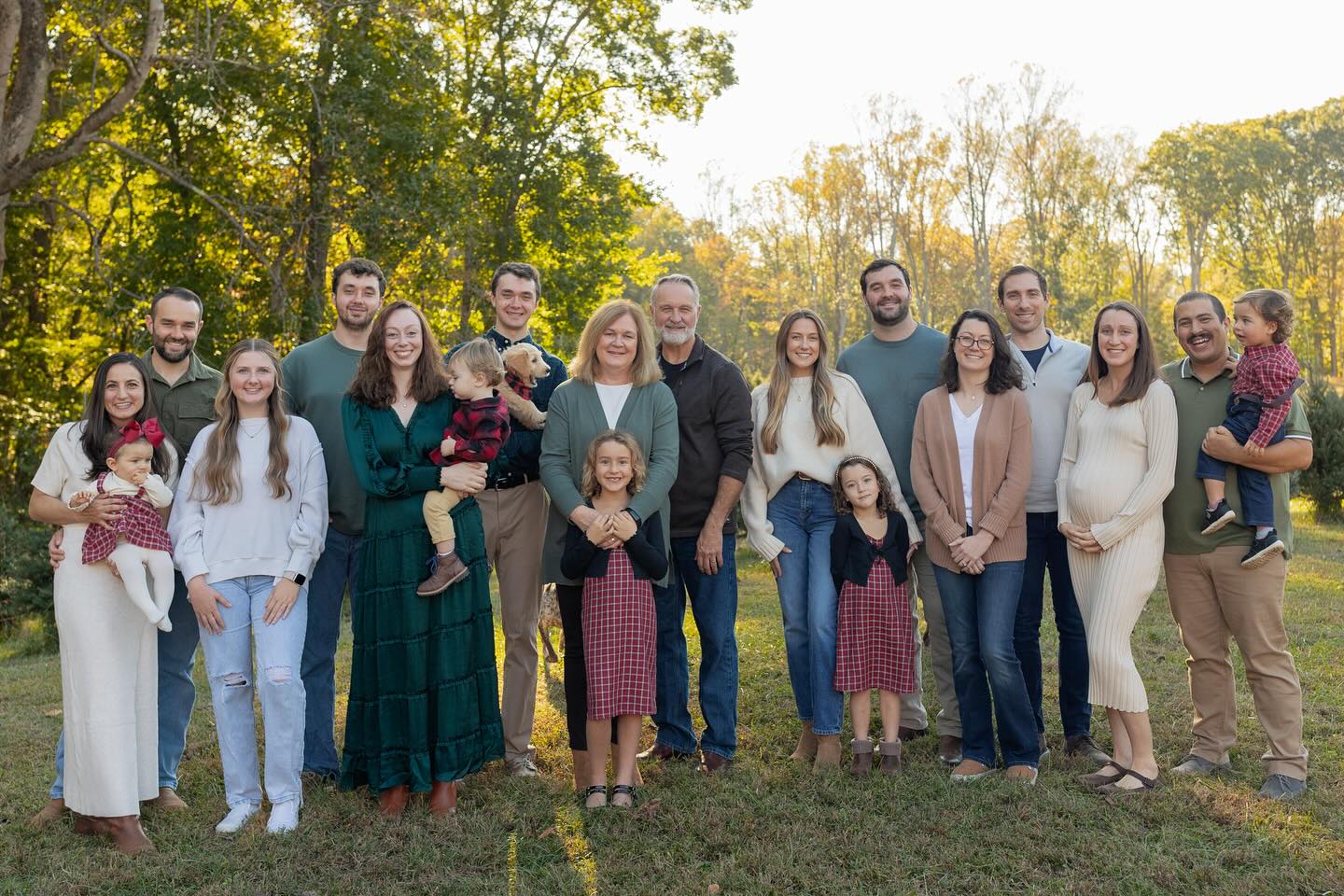 The family’s grown, the trees are ready, and the season’s almost here! 🌲💫 We’ve been working hard behind the scenes to get the farm ready for you all — planting new trees, trimming, and preparing some exciting new experiences and gift ideas we can’t wait to share.
This past weekend, we even celebrated Thanksgiving a little early so we could soak in some extra family time before the busy season begins — and it reminded us just how grateful we are for each other, and for all of YOU who make our farm so special.
Here’s to a wonderful 2025 Christmas Tree season! We wish the best for our farm followers here and we can’t wait to welcome so many of you back to Hidden Lake Christmas Tree Farm!