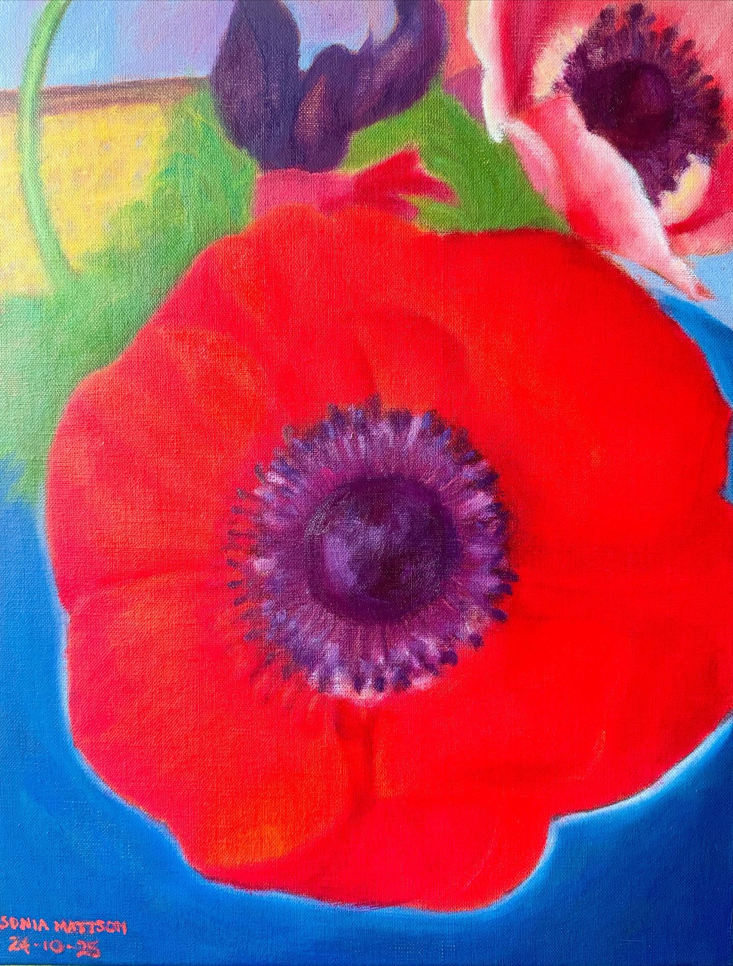 Anemone’
Oil on linen
35.5x46x3.5 cm
(14”x18”x 1.5”)
Many thanks to @alexbenaventemusic
#oilonlinen #flowers #red #anemone #oilpainting #artistsofinstagram #gardenpainting #gardening