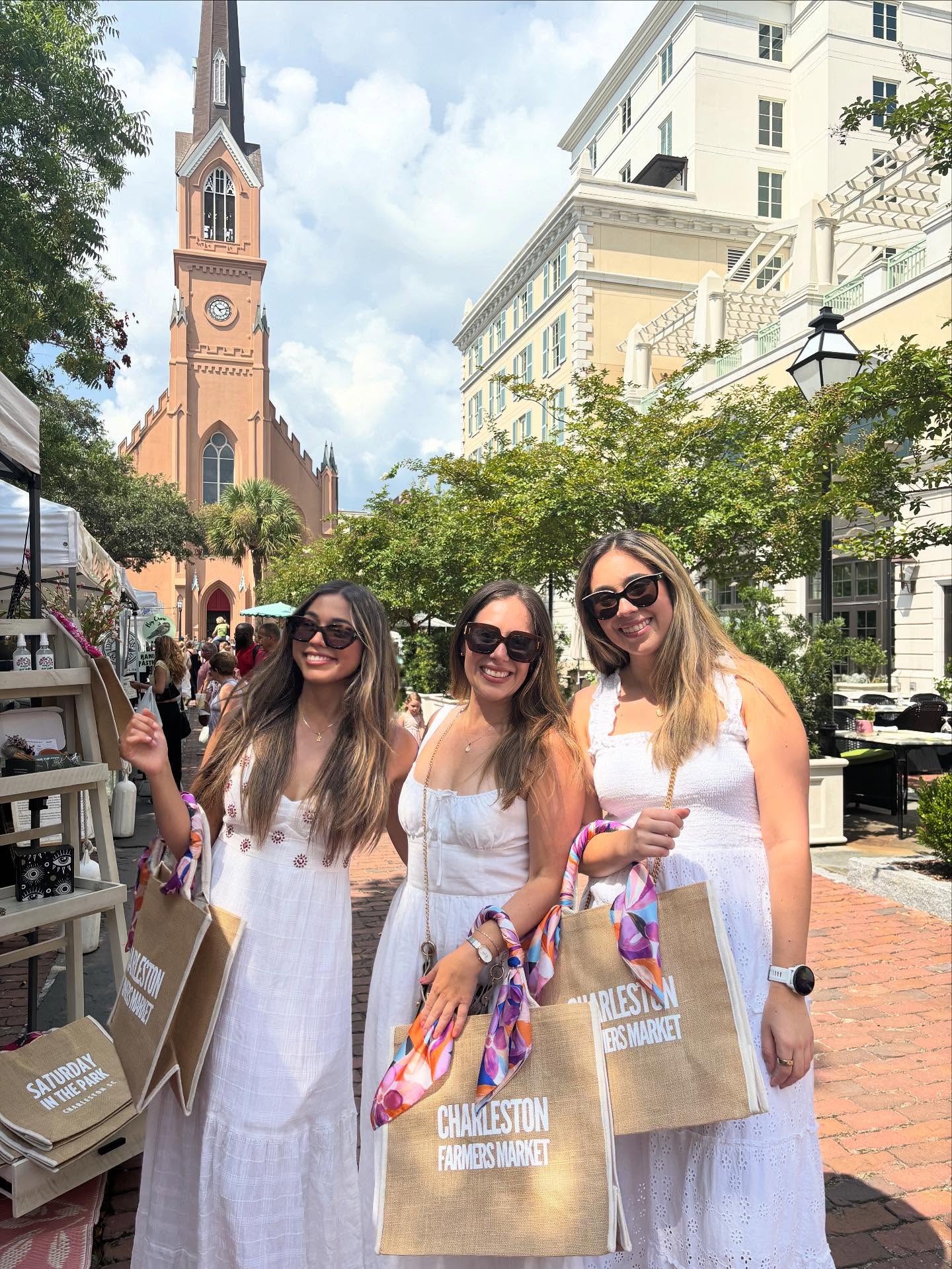 Come shop with us in Marion Square until 2pm today at the @charlestonfarmersmarket ππ«