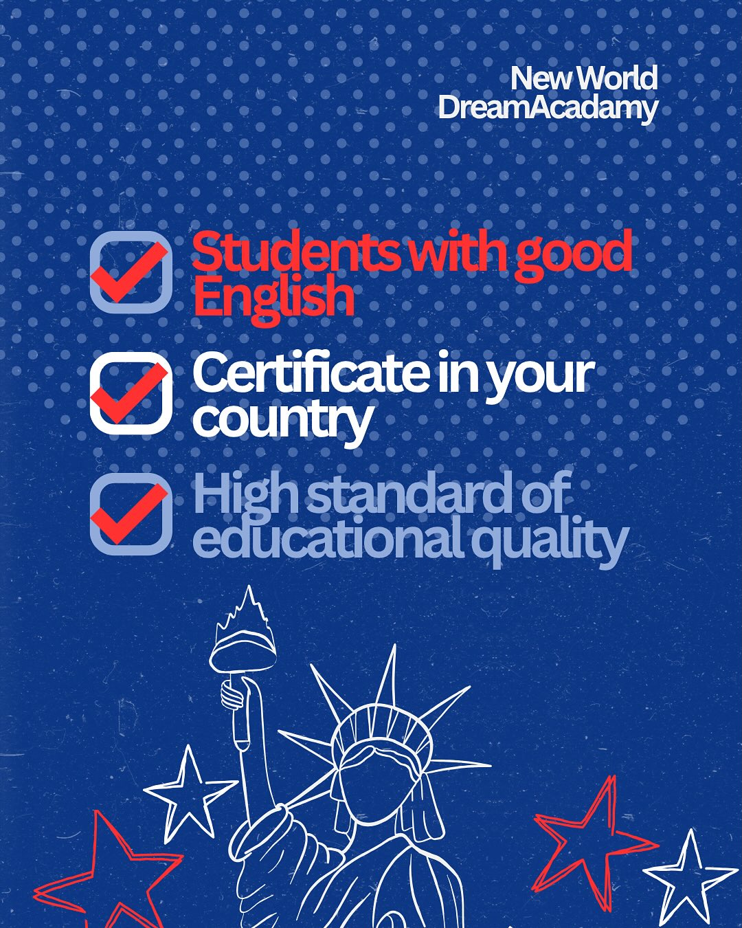 🇬🇧 3 benefits of being part of New World Dream Academy:
1️⃣ Students with good English. 🇬🇧
2️⃣ Certificate in your country. 📜
3️⃣ High standard of educational quality. 🎓
🌎 Education without borders, with international recognition!
🇪🇸 3 beneficios de ser parte de New World Dream Academy:
1️⃣ Estudiantes con excelente nivel de inglés. 🇬🇧
2️⃣ Certificaciones válidas en su país. 📜
3️⃣ Alto estándar de calidad educativa. 🎓
🌎 ¡Educación sin fronteras, con respaldo internacional!
🇵🇹 3 benefícios de fazer parte da New World Dream Academy:
1️⃣ Estudantes com bom nível de inglês. 🇬🇧
2️⃣ Certificados reconhecidos em seu país. 📜
3️⃣ Alto padrão de qualidade educacional. 🎓
🌎 Educação sem fronteiras e com reconhecimento internacional!
#NWDA #Homeschooling #VirtualSchool #OnlineEducation #EducacionAlternativa #USADiploma #HomeschoolingLife #AprendizajePersonalizado #educaçãosemfronteiras