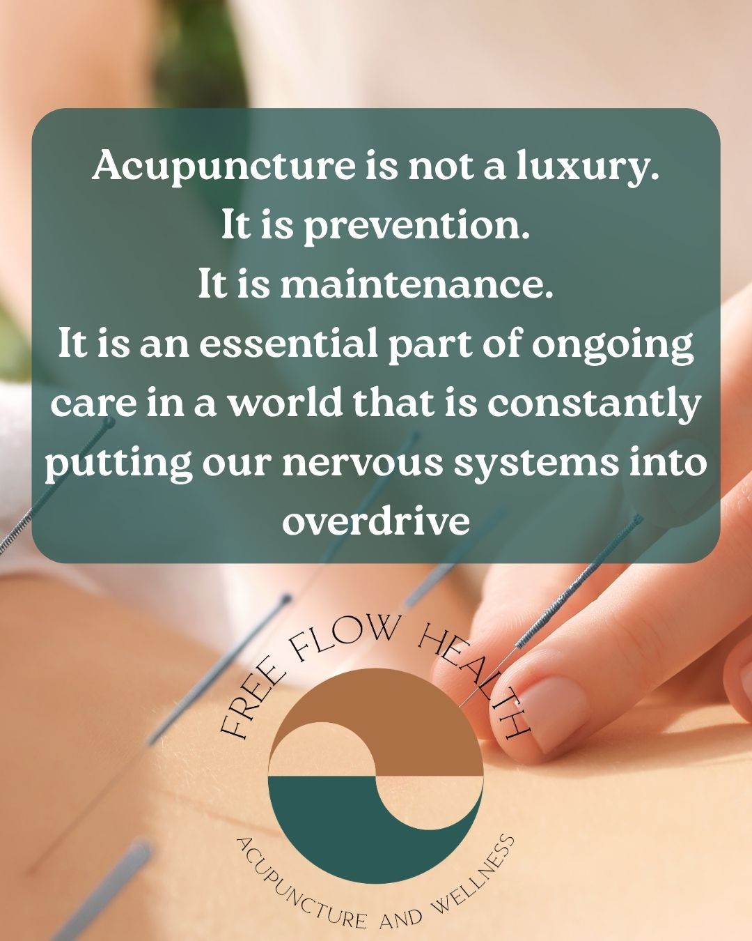 Too often, people think of acupuncture as something “extra” — but it’s truly part of foundational health care. It helps regulate your nervous system, balance hormones, reduce pain, and support your body’s natural ability to heal.
💡 I accept most major insurance plans and offer free 15-minute phone consultations to help you get started.
You can even verify your insurance benefits directly through my website