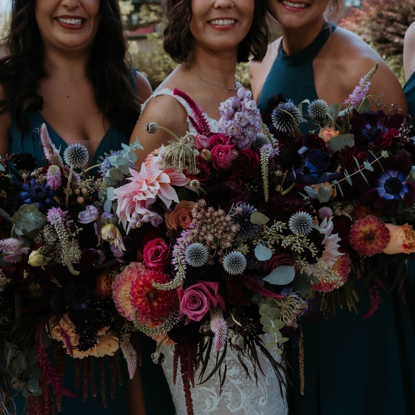 Lovely fall flowers for a lovely fall bride!