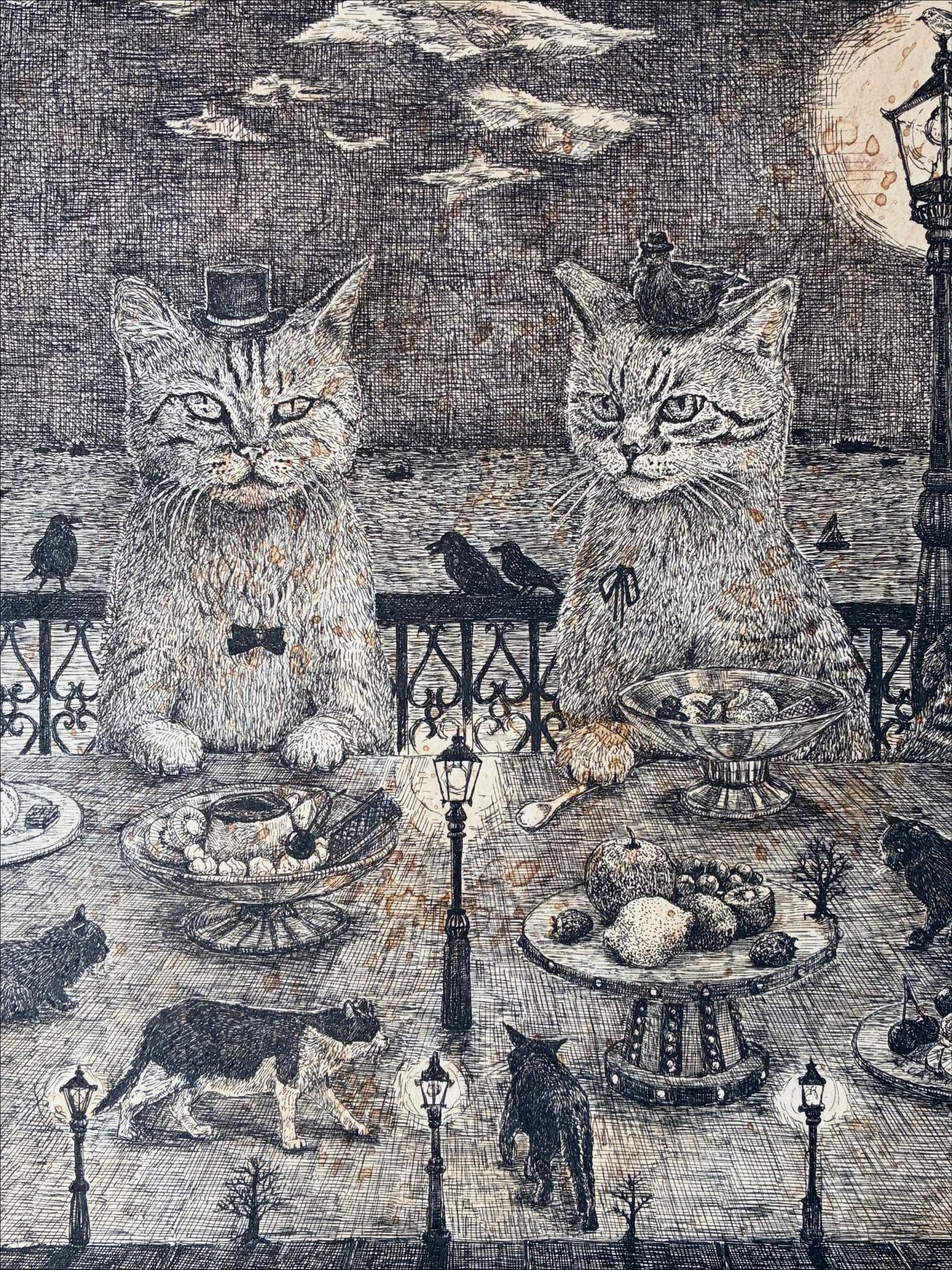 縁あって、猫濱展に出展いたしました。
横浜、万国橋ギャラリーにて。
在廊できませんが、何卒よろしくお願い致します。
猫をたくさん描きました。
2025.11.3まで