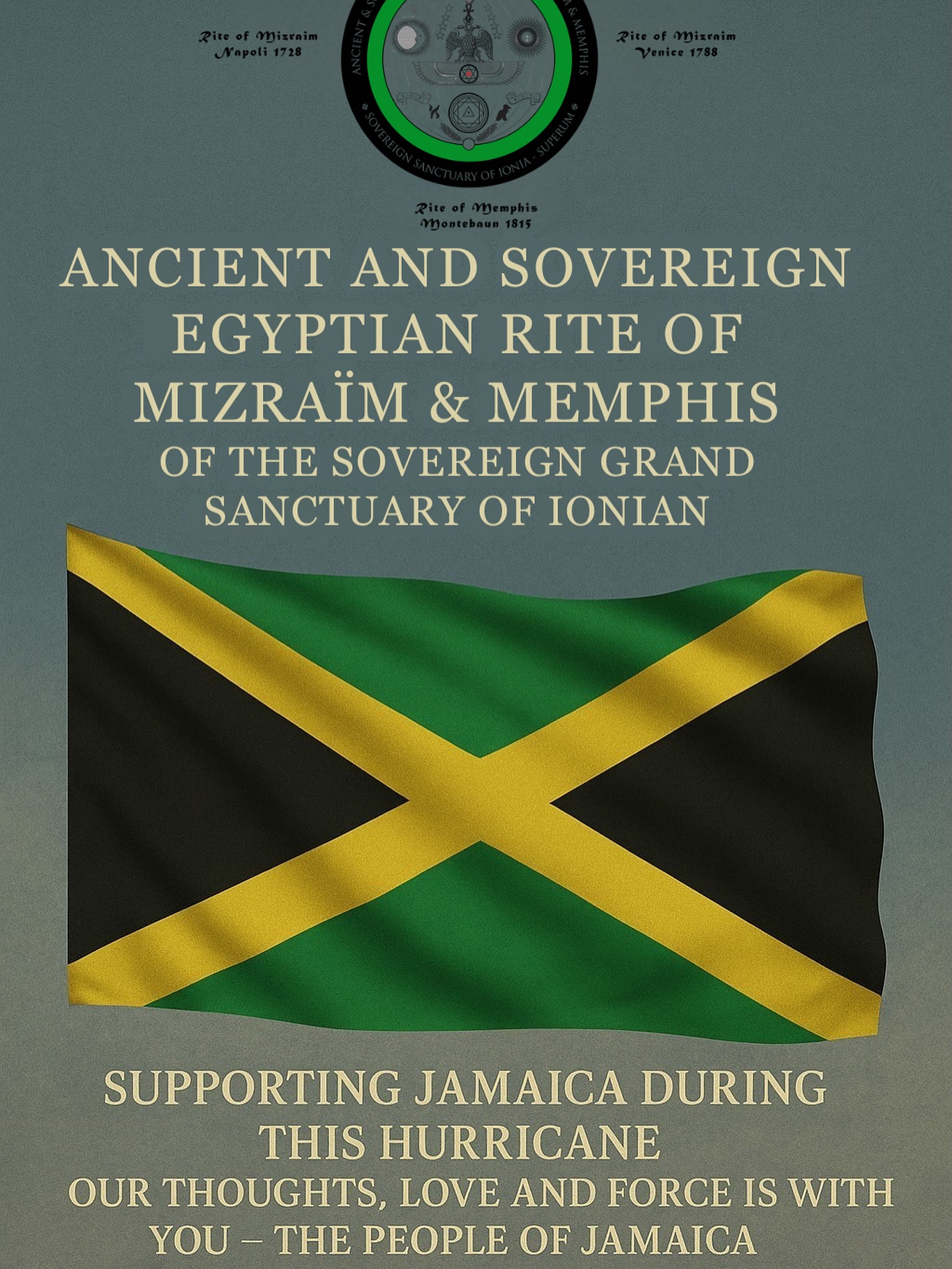 May the Sublime Maker of the Worlds show MERCY & LOVE to the people of Jamaica.