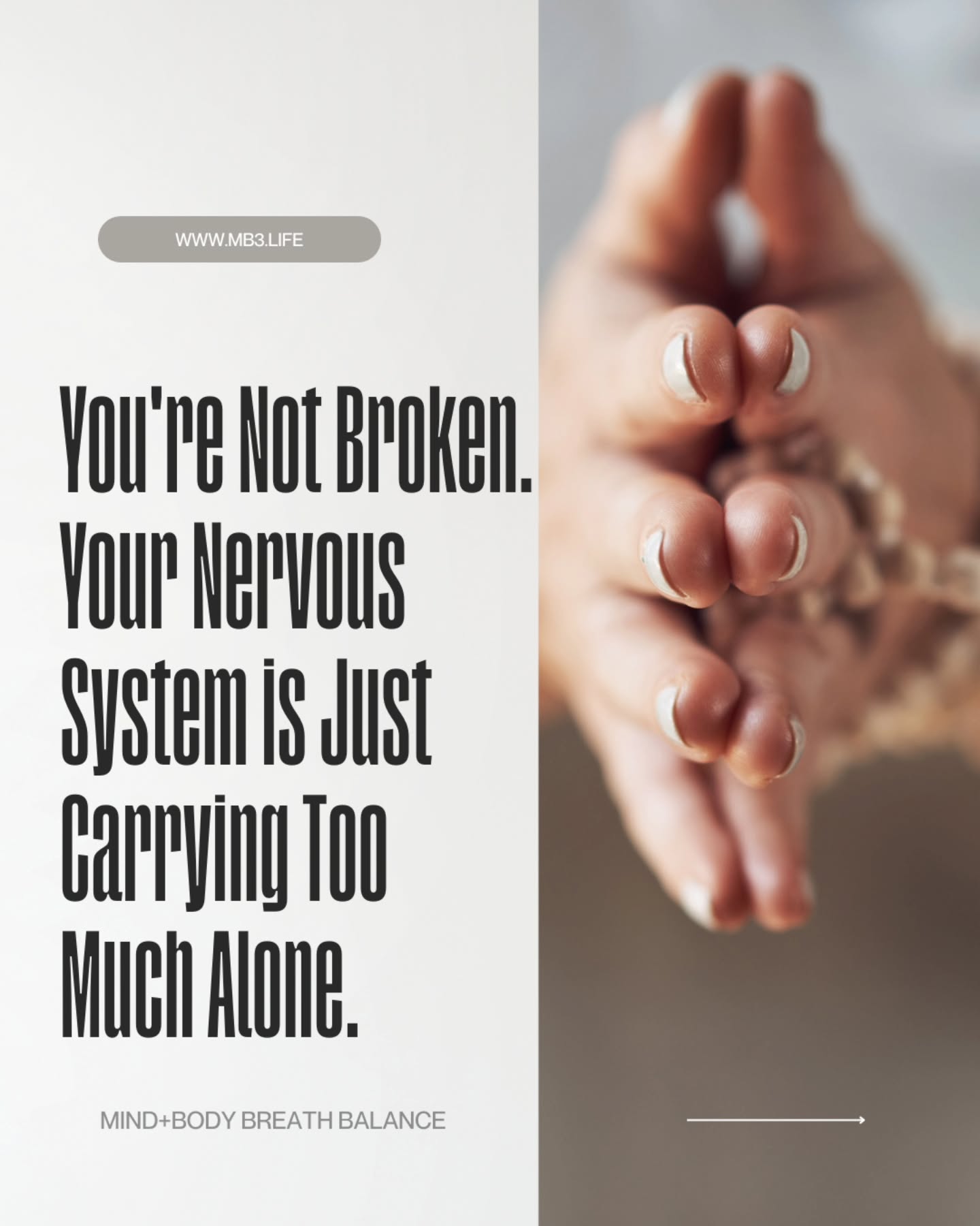 We've been conditioned to believe that healing happens in isolation, that if we just meditate more, journal harder, or breathe deeper, we'll finally feel relief and balance.
But here's the truth: self-regulation is a skill, and co-regulation is a biological need. Your body wasn't designed to heal in a vacuum. It was designed to heal in connection, in the presence of another steady nervous system, in the safety of being truly seen and held.
Foundational healing requires more than tools. It requires presence, attunement, and connection.
In my private and group sessions, you're not just learning techniques. You're experiencing co-regulation in real time. You're being witnessed. You're remembering that you were never meant to do this alone.
If you're exhausted from solo healing, if you're still dysregulated despite all the tools, maybe it's not that you're failing. Maybe it's that your nervous system is calling for what it was always wired for: safe, connected, regulated presence.
Healing happens in relationship. Let's do this together. ✨️