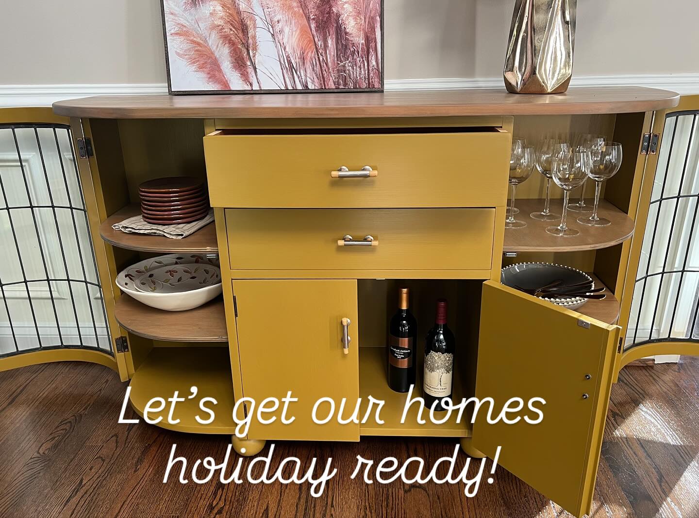 Create a cozy, beautiful home with our reimagined vintage furnishings. Shop one-of-a-kind pieces at the link in our bio.