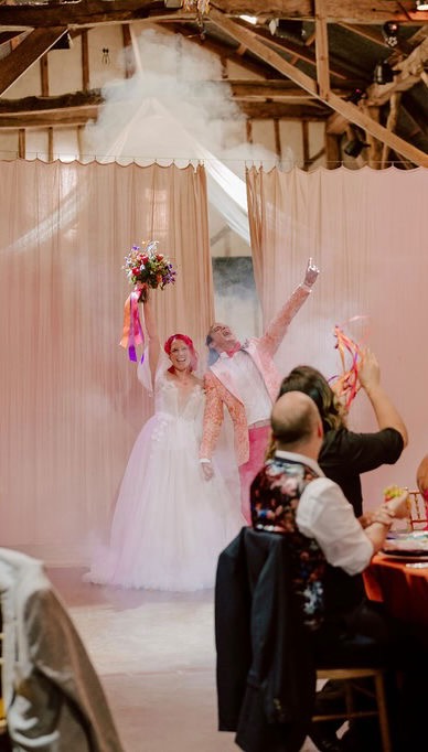 Take me back to one of the most colourful, fun and friendly weddings I’ve ever had the pleasure of singing at. Hollie, A-Jay and their friends and family sure knew how to party.
Perfect sun dappled woodland ceremony 🌞
Pegging galore and a duck hunt 🦆
The most epic wedding breakfast entrance with smoke machines 💨
Taskmaster style guest task 🎲
COLOUR EVEYWHERE 💖🧡💜
Take me back.
Photo & Film @kimwilliamsweddings
Venue @alphetonhallbarns_
Cake @marniesbakery
Make Up @makeupbycarliex
Florist @lady_greenleaves
Caterer @funnellskitchen
DJ @thekaraokecompany
Dress @stillwhite
Alterations @aimzalterations25