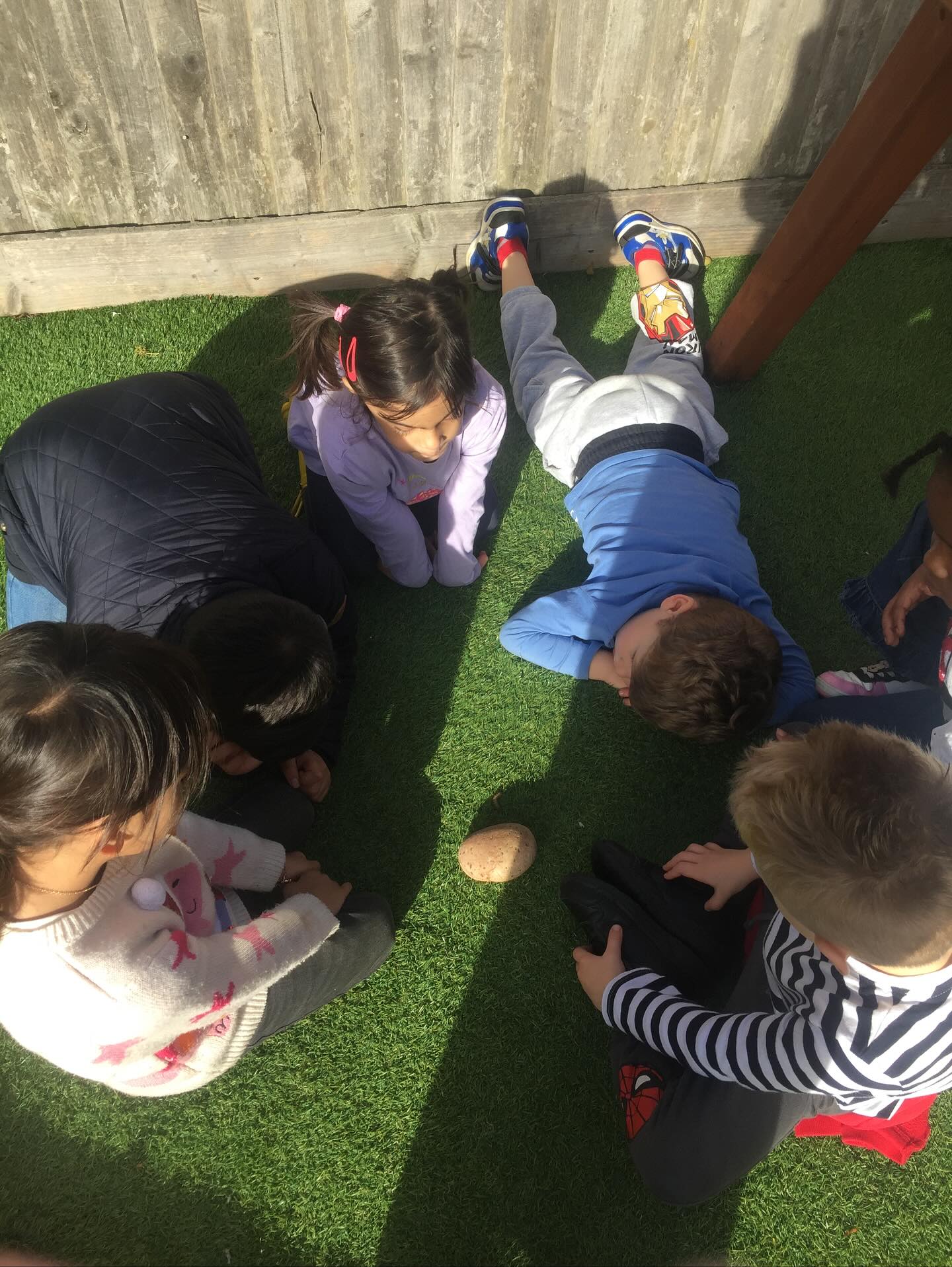 Today our infants found a caterpillar and made him a home😊🏠