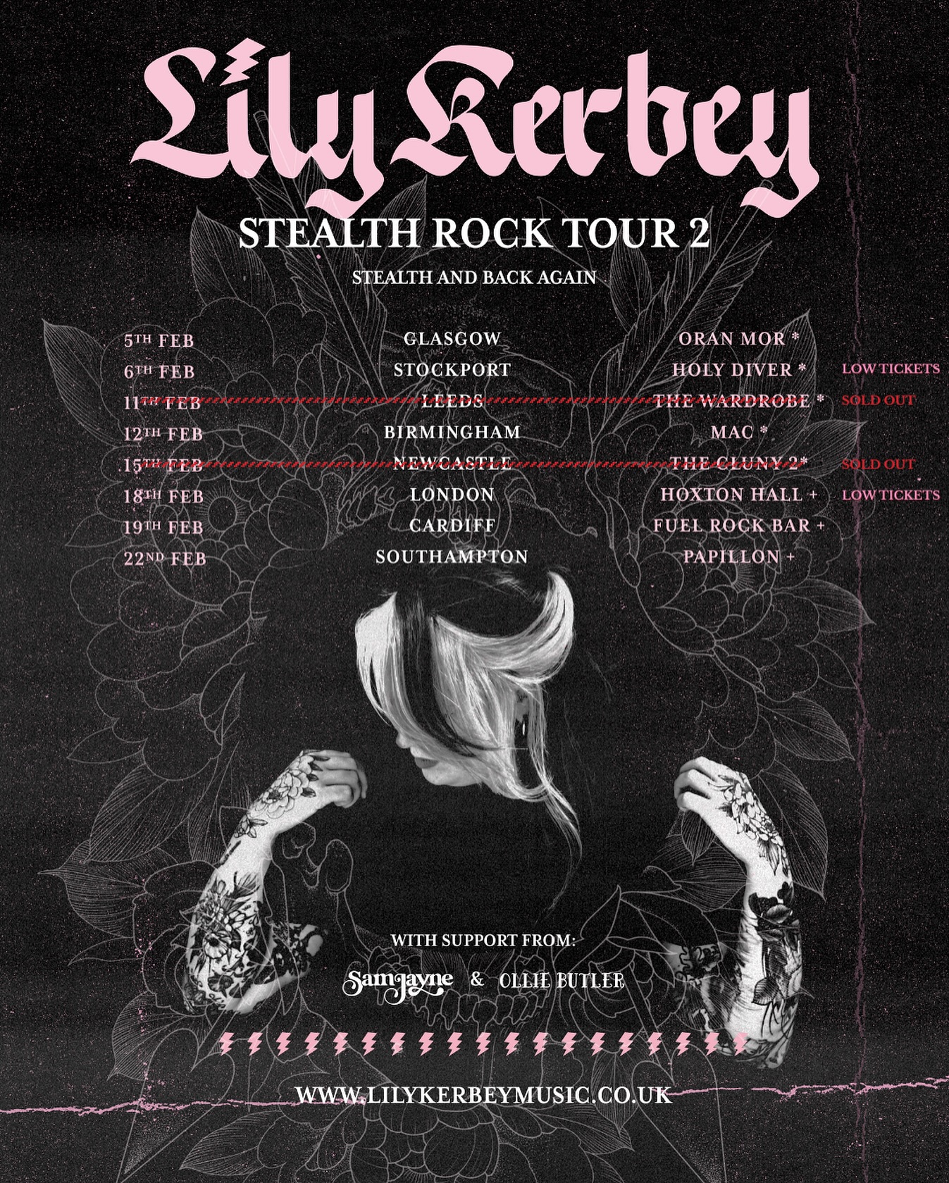 2 shows are now SOLD OUT for my tour next year 🤯 last night the last ticket went for my show @thewardrobeleeds
Did you know I added another Newcastle show on the afternoon of the 15th? Tickets available now on my website for the 2pm show if you missed out on the later one @theclunynewcastle
Stockport and London tickets are down to the last few!
Looking for a cute date night around Valentines next year? Come along for a cosy evening of acoustic alternative songs from bands like Slipknot, Sleep Token and Paramore ♥️
Which songs would you most like to hear on the tour?