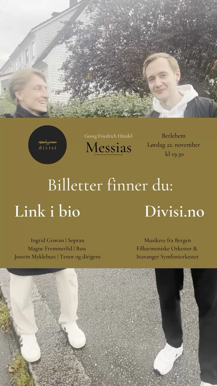 Vi gleder oss masse til 22. november!
Bli med oss da vi skal synge Messias av Händel i Betlehem, vi håper å se så mange som mulig av dere der 🎵