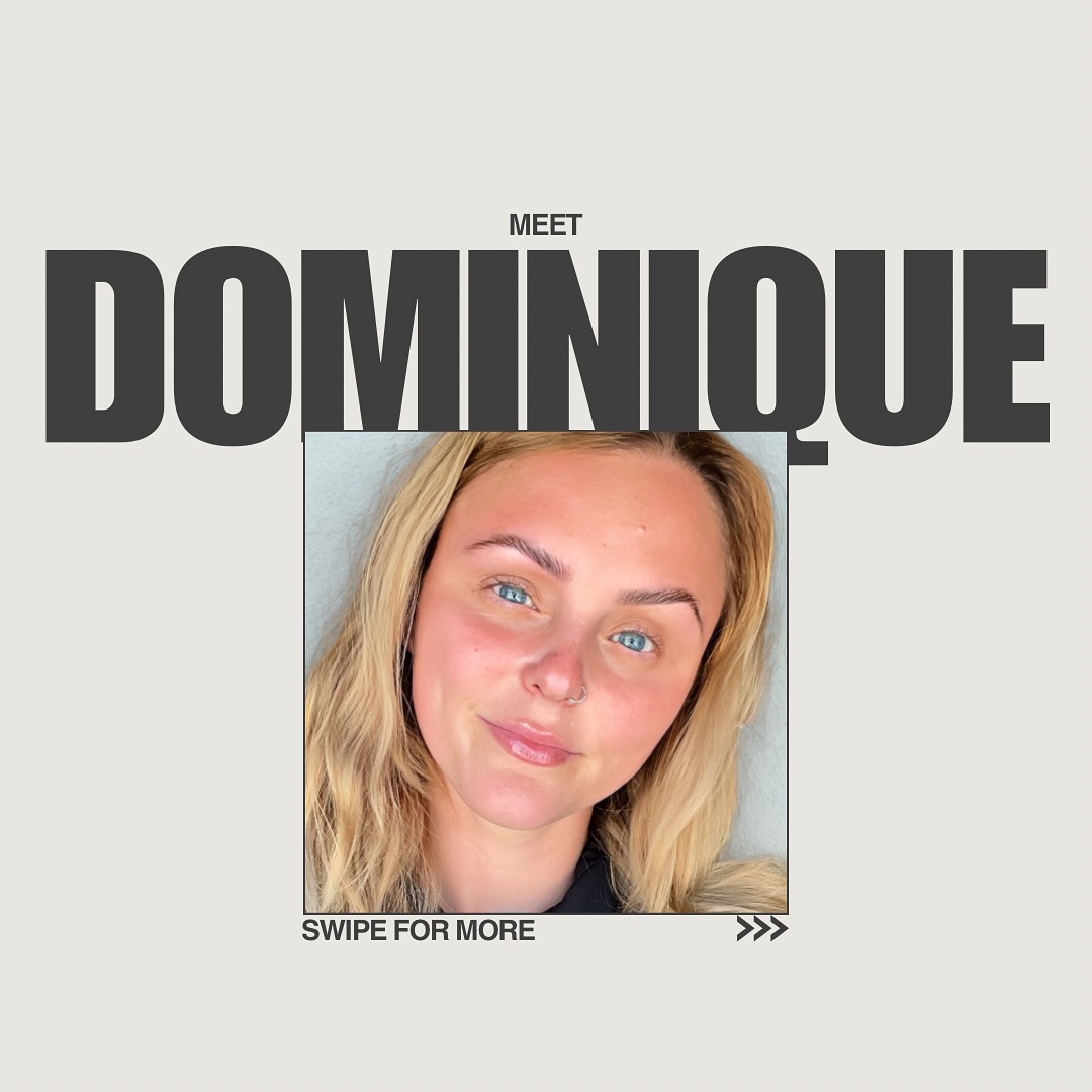 Dom is such a ray of sunshine and we have loved having her join our team at Skin Within.
Dominique tells us one of her favourite parts of her job is getting to meet new people every day in the clinic and helping them feel like the best version of themselves. Seeing someone walk out a little taller and glowing with confidence- that’s what it’s all about for her 🤍