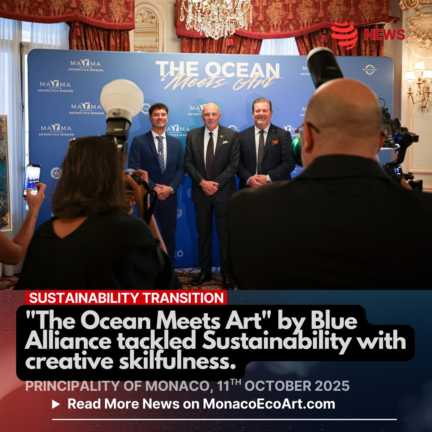 ✒🇲🇨 MONACŒCOART®
🎨🌊🛰️ SUSTAINABILITY TRANSITION
🇬🇧🇺🇸 "The Ocean Meets Art" by Blue Alliance tackled Sustainability with creative skilfulness.
🇫🇷 La conférence "The Ocean Meets Art" promue par Blue Alliance a abordé la Durabilité avec une Compétence Créative.
🇮🇹 La conferenza "The Ocean Meets Art" promossa da Blue Alliance ha affrontato la Sostenibilità con Competenza Creativa.
🇪🇸 La conferencia "The Ocean Meets Art" promovida por Blue Alliance abordó la Sostenibilidad con Competencia Creativa.
Read the full text of the article at: www.monacoecoart.com
#action #awareness #biodiversity #conservation #ecosystem #nature #preservation #development #research #R&D #Sea #climate #monaco #montecarlo #marina # ethics #Mediterranean #Basin #governance 📸 © @blue_sport_alliance @isimontecarlo @ihohydrography @fondationprincealbert2 @italianembassyinmonaco @hotelhermitagemc #internationalhydrographicorganization - Layout and Contents: © MonacoEcoArt.com