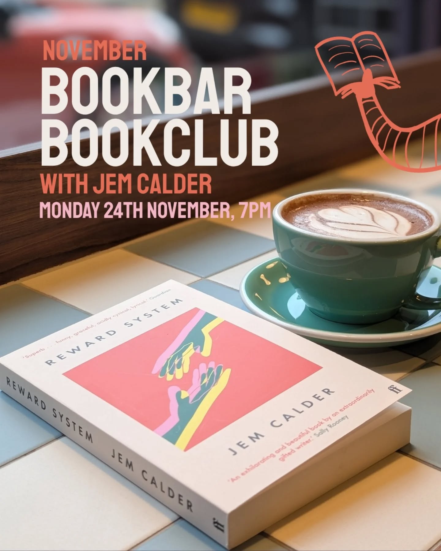 Announcing our final two BookBar BookClub picks for 2025, and they are ***so good***.
You may have spotted a very fun announcement from @faberbooks this morning that the brilliant Jem Calder is releasing his first novel, I Want You To Be Happy, in May 2026. Our team read and loved his collection of stories Reward System when they came out a few years ago and, just like Sally Rooney, were huge fans. So, when we read and loved I Want You to be Happy we couldn't wait until next Spring to introduce our community to his writing. So we decided to chose Reward System as our BookClub pick, AND give BookClub members an ***exclusive*** first chapter of IWYTBH with your copy of Reward System (scroll to see). We are also giving all our BookClub members 10% off their pre-order (check your inboxes for the coupon code or the sampler included in your package).
We're also so pleased to be welcome Tessa Hadley to the BookBar BookClub. We're huge fans of Tessa's writing and this novella is a brilliant exploration of sisterhood and class. Set in post-war Bristol, two sisters go to an art student's party, where they meet two men whose worldliness and sophistication both intrigued and repels them. Tessa's taut writing and social observations are mesmeric and we can't wait to speak with Tessa and introduce you to her writing.
Head to our website to join the BookBar BookClub and find out more.
