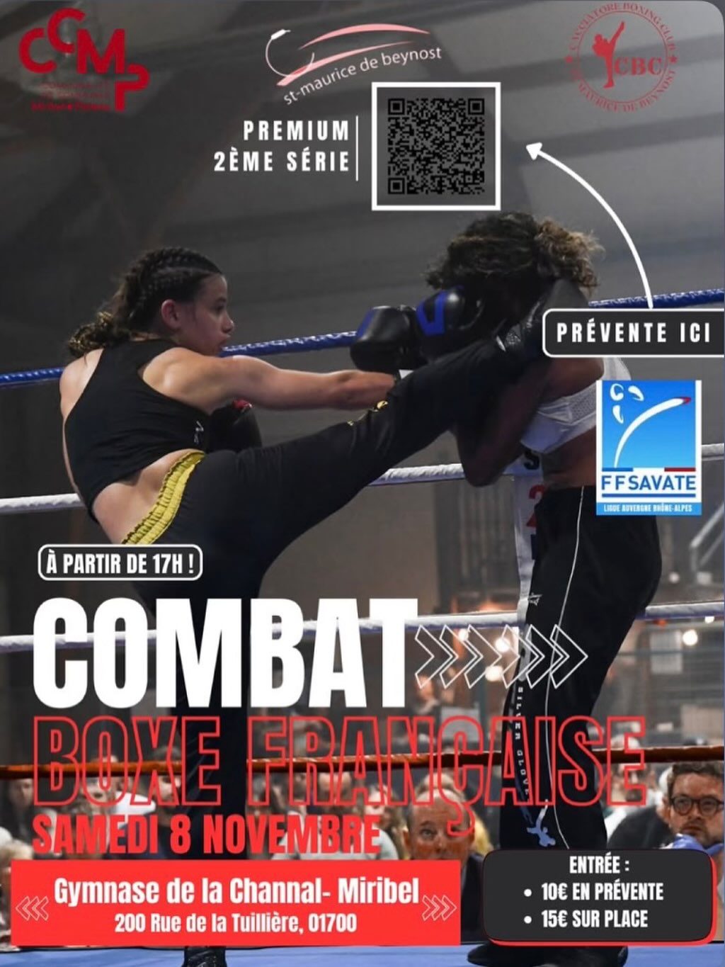 Nos boxeurs Lucas et Milhane seront en compétition ce samedi 8 novembre à Miribel pour le Championnat Auvergne Rhône-Alpes 🏆
On compte sur vous pour venir les soutenir et mettre l’ambiance ! 🔥