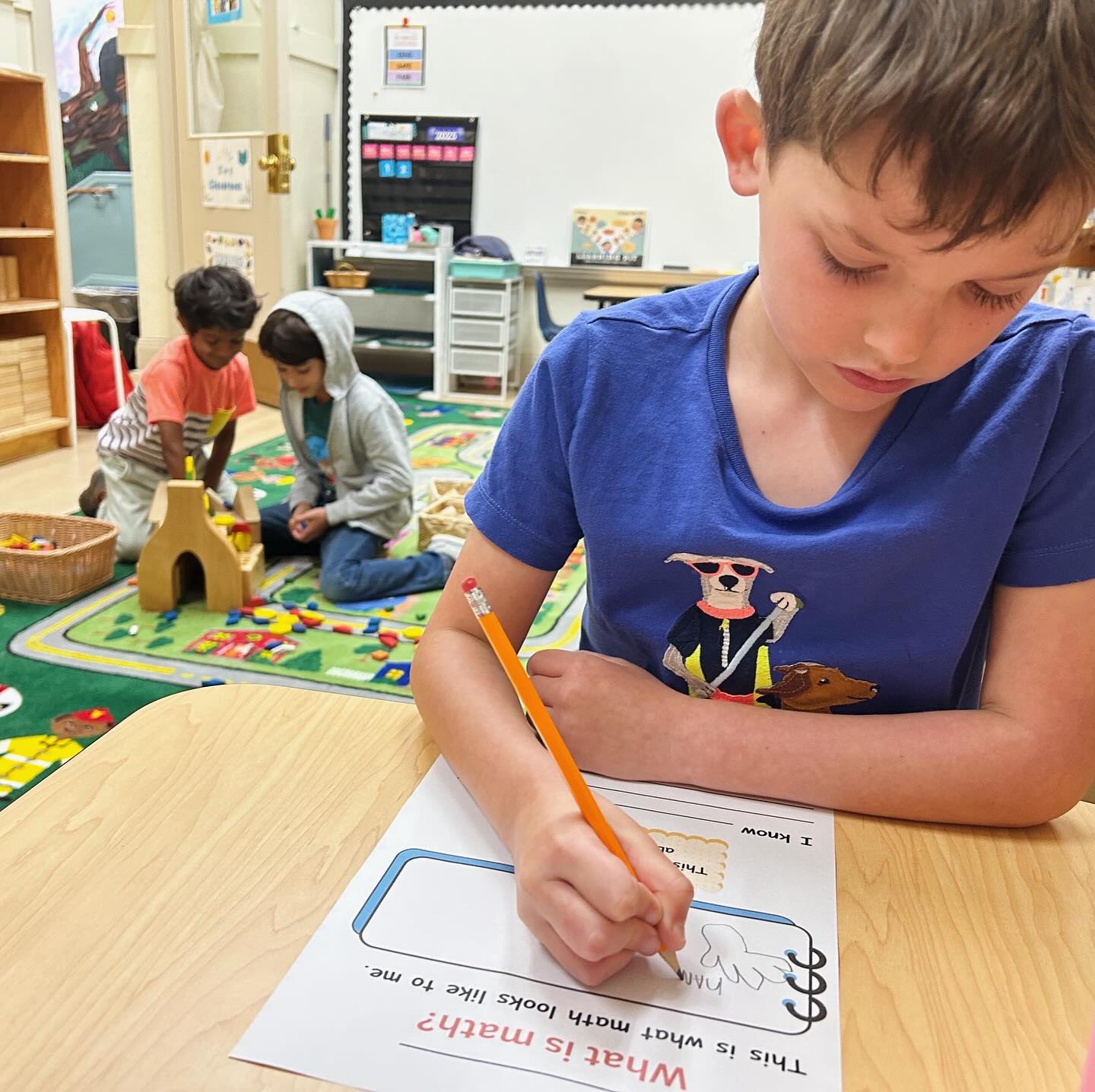 Quiet, focused work in Kindergarten & First
#sfschoolhouse