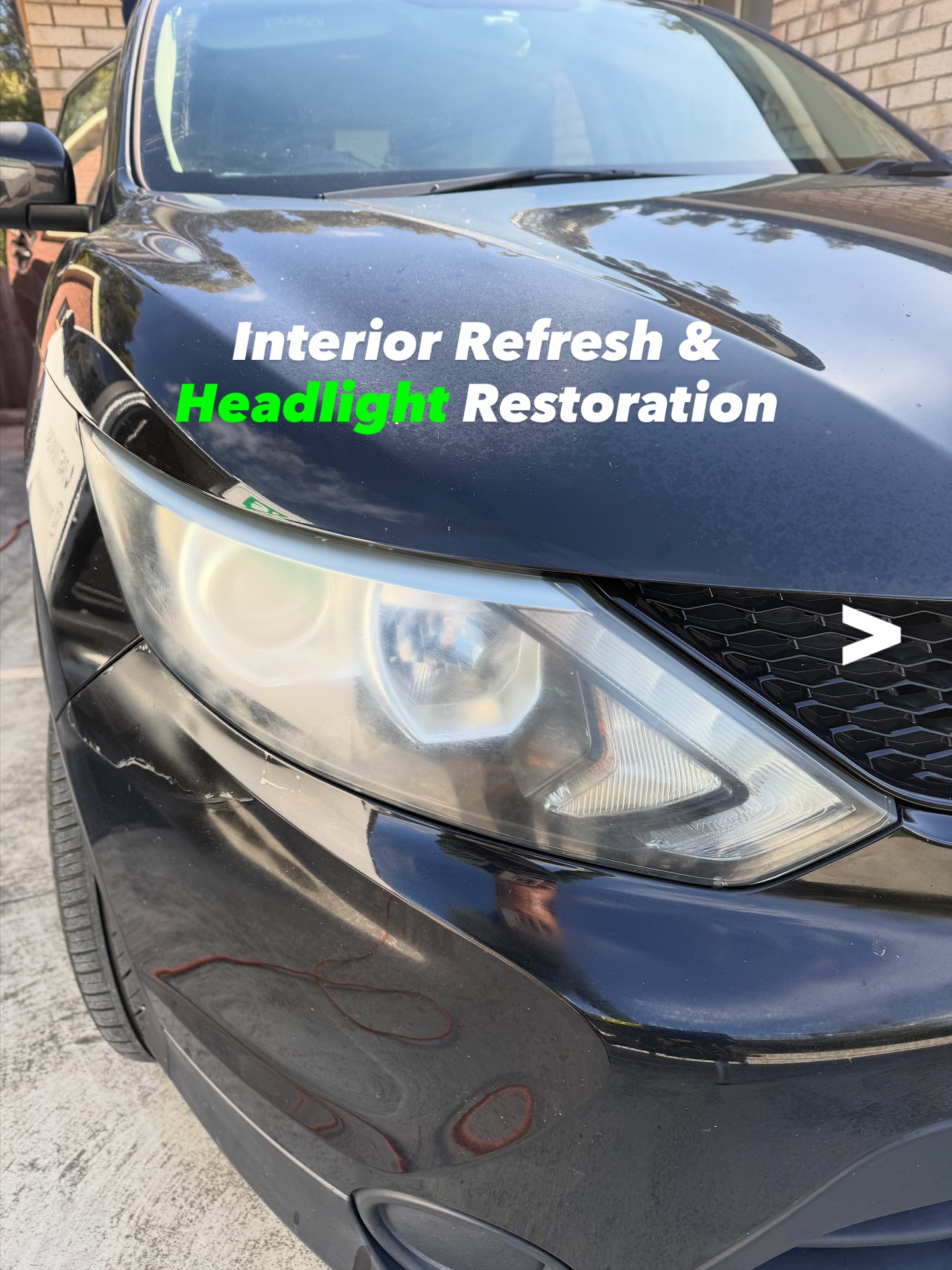 Nissan Qashqai in for an Interior Detail, Pet hair removal & Headlight Restoration. We worked to remove all stains and debris across the entire interior space while providing the leather seats with a deep clean. The headlights were restored and protected with a 3 year UV resistant ceramic coating as well. Came out looking neat! #mobiledetailing #hobart #tasmania