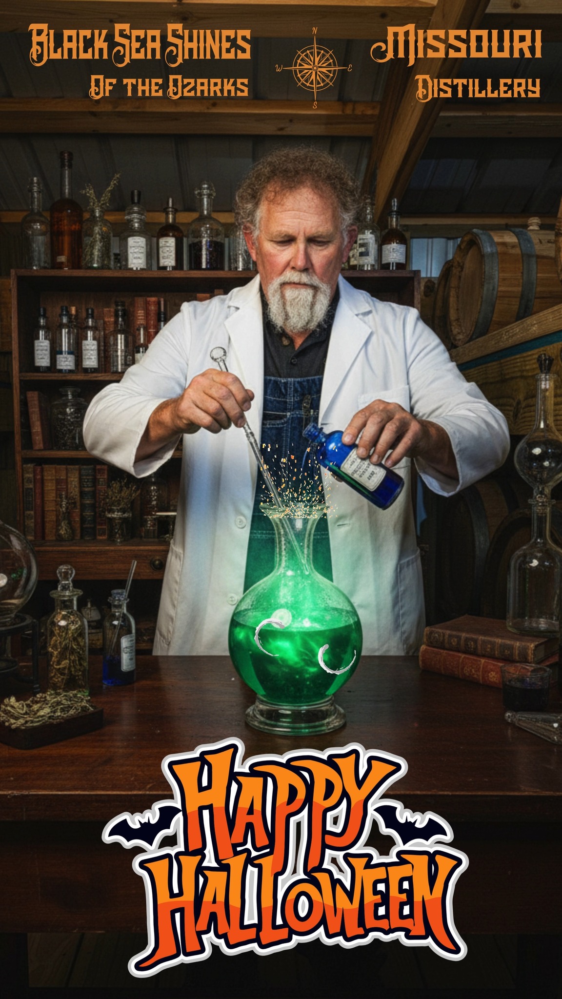 Black Sea Shines of the Ozarks wishes you a "shiney" Halloween.