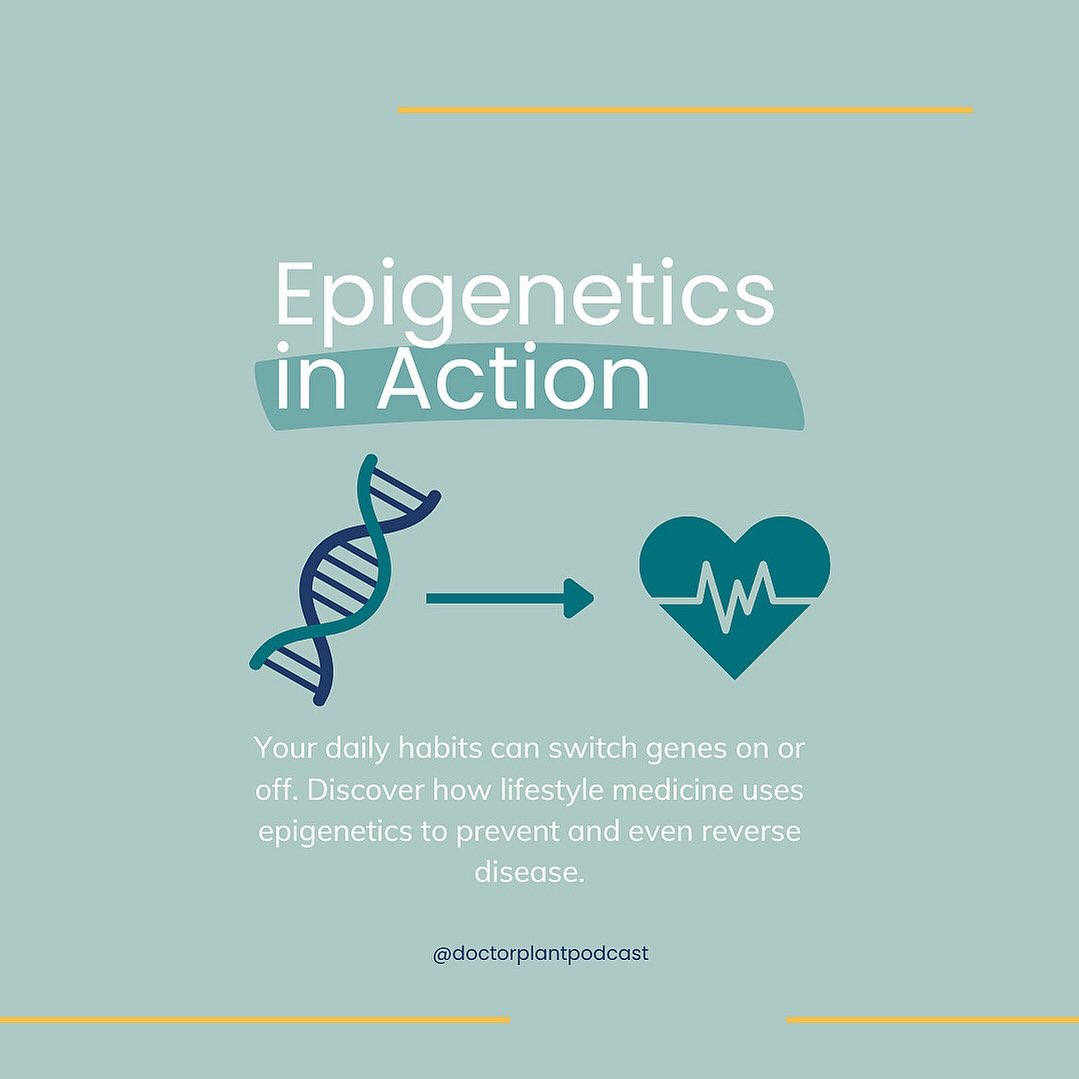 You can’t change your genes… but you can change their expression.
Your daily habits, like what you eat, how you move, how you rest, and who you connect with, can switch genes on or off. That’s the power of epigenetics, and it’s at the heart of lifestyle medicine.
In our latest episode, Tracy and Eden explore how evidence-based lifestyle changes can prevent and even reverse chronic disease.
🎧 Listen to Episode 8 now, and discover how small, consistent choices can rewrite your health story.
#PlantPoweredPhysicians #LifestyleMedicine #Epigenetics #WholeFoodPlantBased