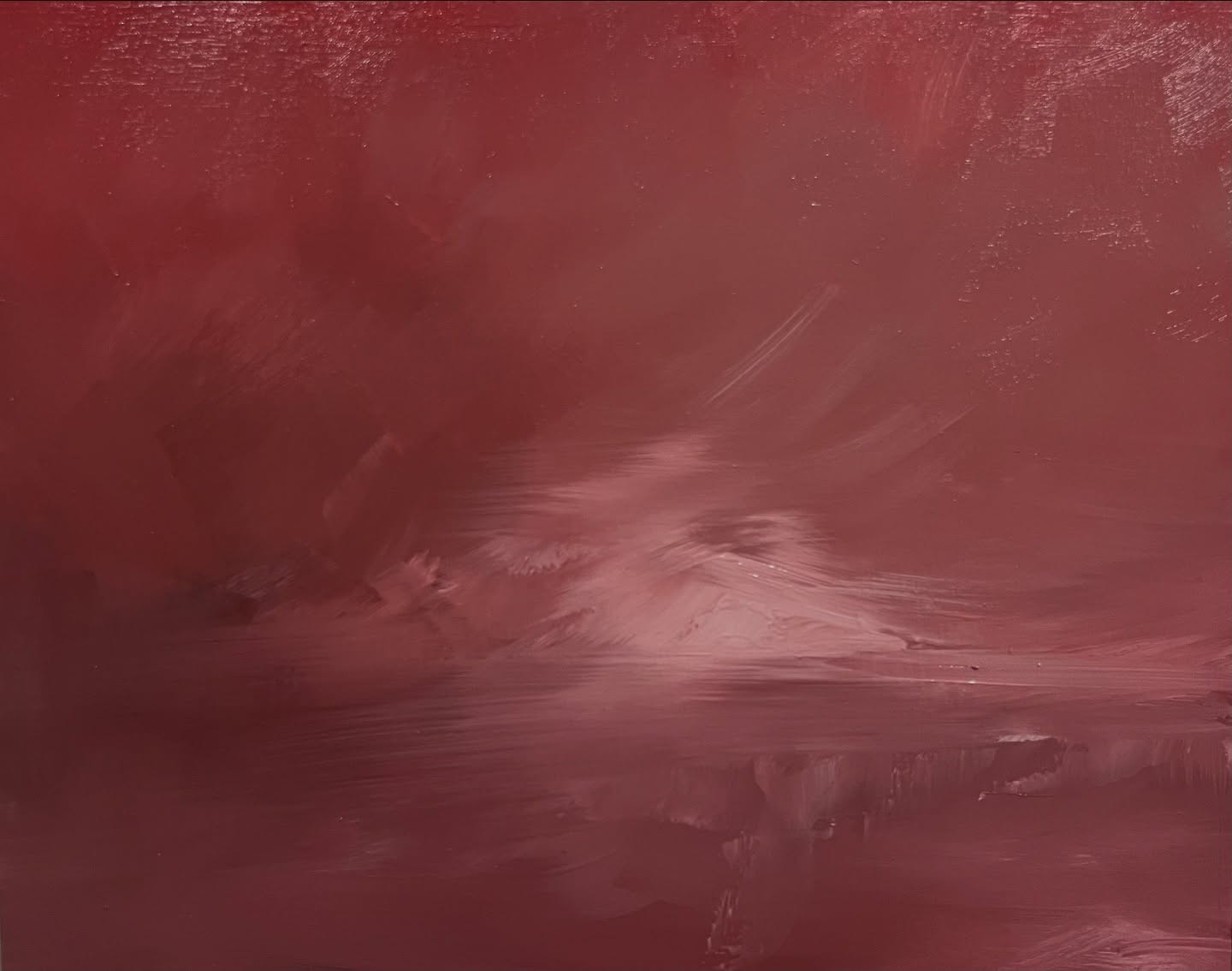 I was definitely channeling red and pink vibes in the studio on the weekend. Feeling the leftover buzz from all the energy @inner_west_art_fair last week ❤️ Might tweak this a bit more, but happy for now ☺️