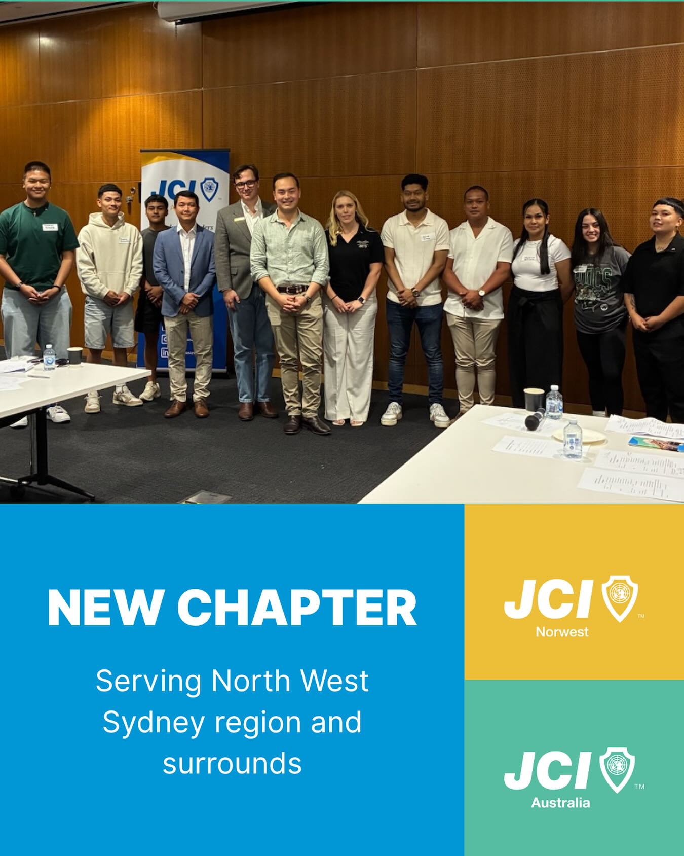 ✨ A new chapter begins! ✨
Welcome to JCI Norwest — our newest JCI Australia chapter, serving the North West Sydney region and surrounds. 🌇
JCI Norwest is where young professionals and changemakers come together to lead, grow, and make a difference. 💪🌏
📷 Pictured: JCI Norwest’s elected Board and members, with JCI Australia’s National President and National President-Elect.
Follow @jcinorwest and join the movement — leadership, impact, and community start here. 💙