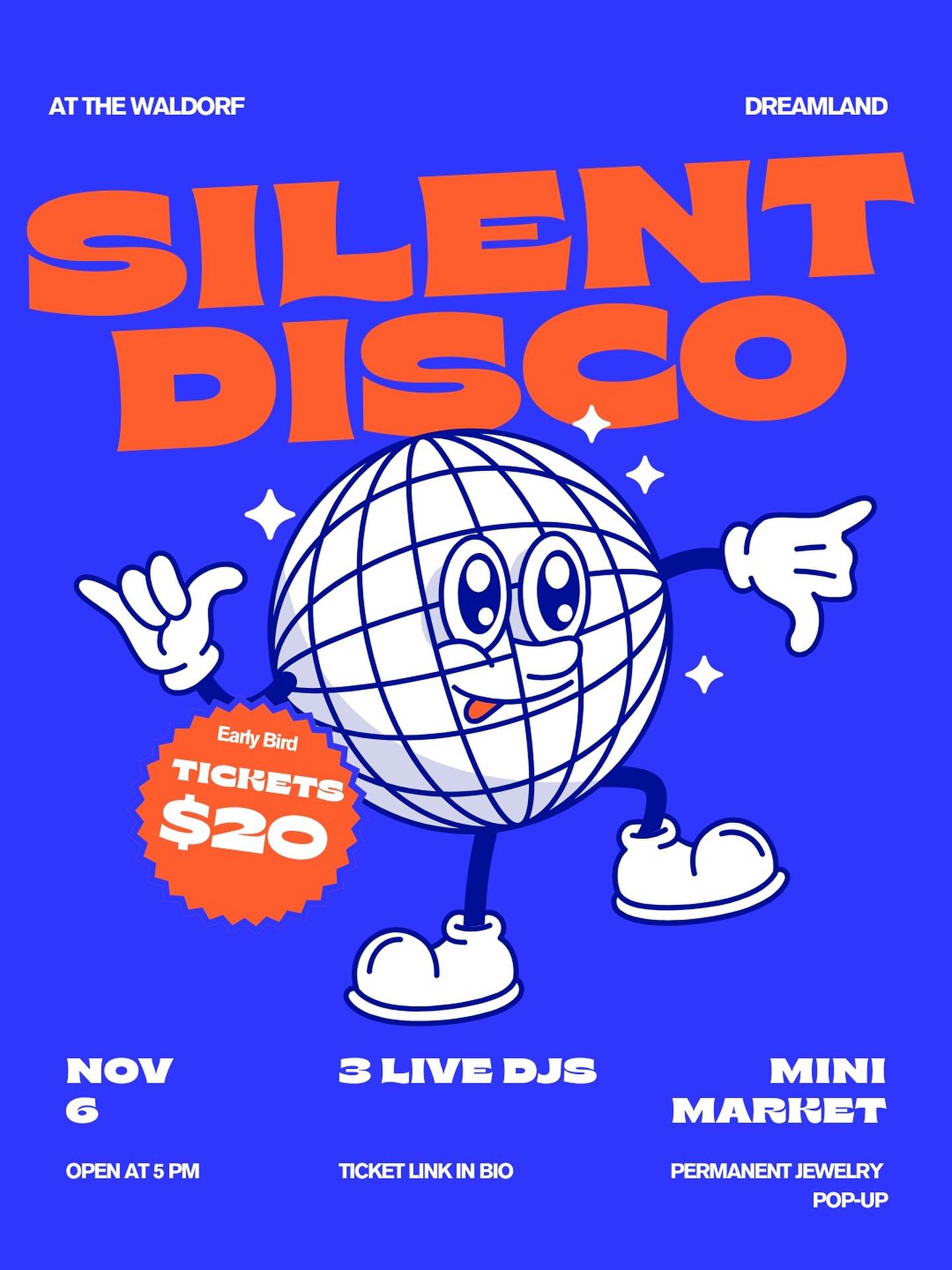 🎧 Headphones on, worries off.
Dance, sip, and shop local with @dreamlandsilentdisco at the Tiki Bar on Nov 6 🪩3 DJs, good vibes, and a glowing night you won’t forget. ✨🎟️ Early birds still up for grabs. link in bio!