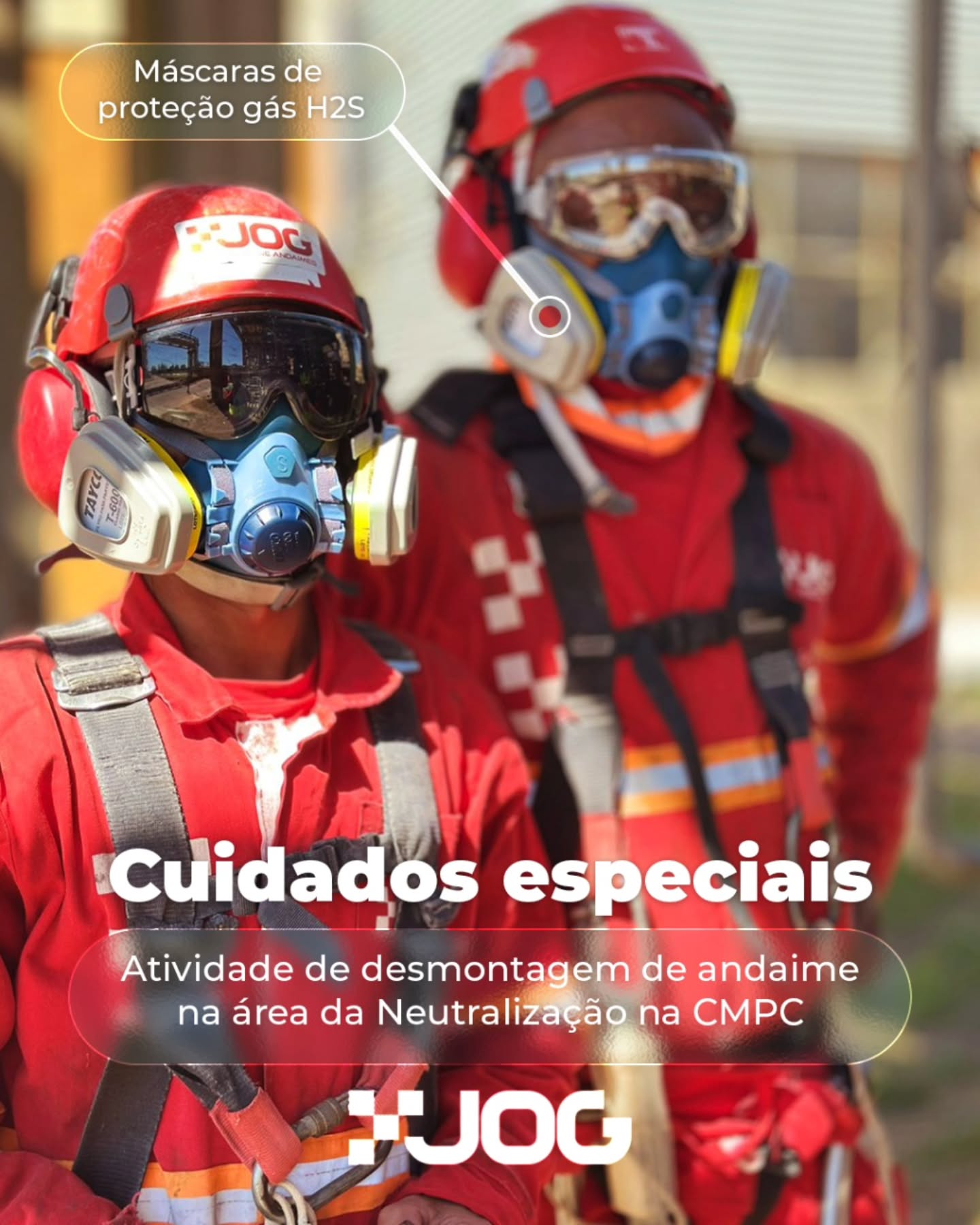 A desmontagem de andaimes exige cuidado em qualquer cenário. Mas aqui, na CMPC, a atenção precisa ser redobrada!
Por conta das particularidades do local, estamos utilizando máscaras de proteção específicas contra gás H2S. É um passo a mais na segurança, garantindo que cada etapa do nosso trabalho seja concluída com a máxima proteção para nossa equipe.
Segurança em primeiro lugar, sempre! ✅
Salve este guia e compartilhe com a equipe.
#JOGAndaimes #Andaimes #Qualidade #indústria #Segurança #Máscaradeproteção #CMPC