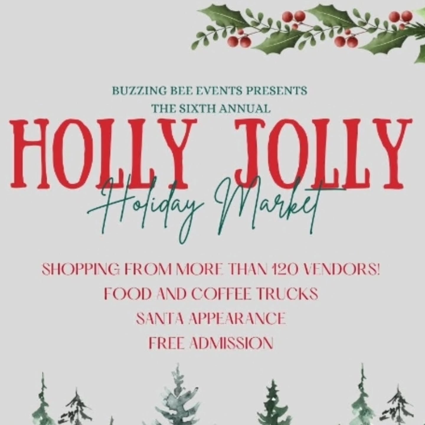 COME SEE US AT THE fifth annual Holly Jolly Holiday Market at Thomas Family Farm on Black Friday, November 28th, 2025 and Small Business Saturday, November 29th, 2025, 10am-4pm each day.
Featuring more than 120 vendors, food trucks and more! This is a great place to start your holiday shopping and support your local community by buying local instead at large national chain stores!
Many vendors will be offering great sales!
They will have food and espresso trucks on site as well.
Santa will also be making an appearance - Date/Time - TBD
Free Admission and parking!