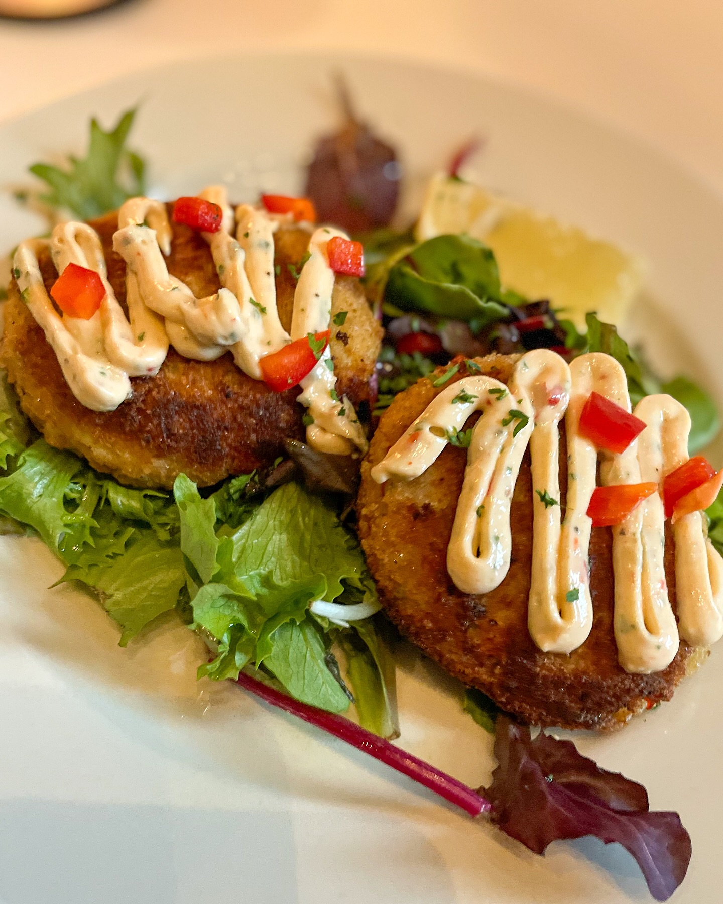 This NEW Antipasti Feature is spooky delicious! ๐ป
Try our Polpette di Pesce โ two pan seared Maryland style Alaskan halibut cheek cakes with spicy Calabrian chili aioli.
Call 414.225.0000 to place an order for pickup!
Wishing everyone a fun and safe Halloween weekend!
#chefsspecial #antipasto #mkefoodies #italianfood