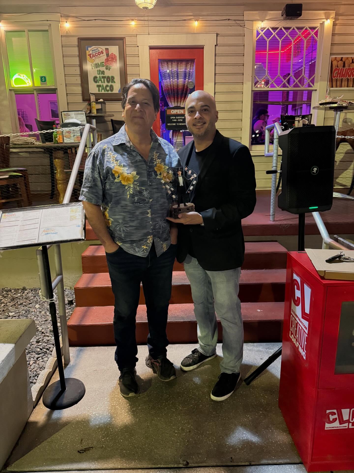 What an awesome gift from 2 Haunted Hallucination Headliners. My friends @mr.bonesmagic and Laurence gifted me a plaque for my Haunted Hallucinations accomplishment and contributing to the Magic Community! I’ve never been given anything for Magic so this was a surprise! I’m truly blessed and honored and can’t wait for season 3!