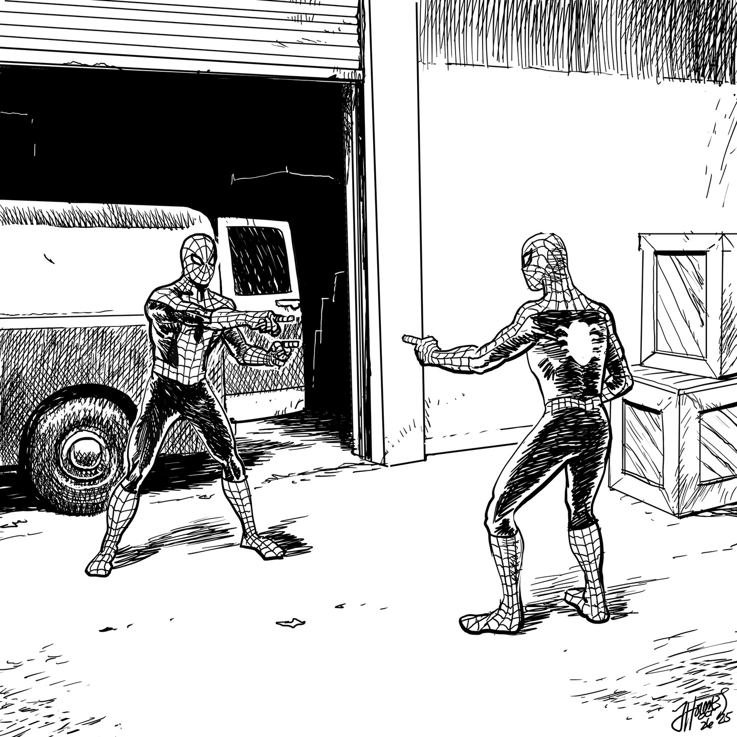INKTOBER DAY 26: PUZZLING
@inktober #inktober #inktober2025 #puzzling #spiderman #spidermanmeme #marvel #memes #drawing #illustration #johnholmes #johnrholmes
