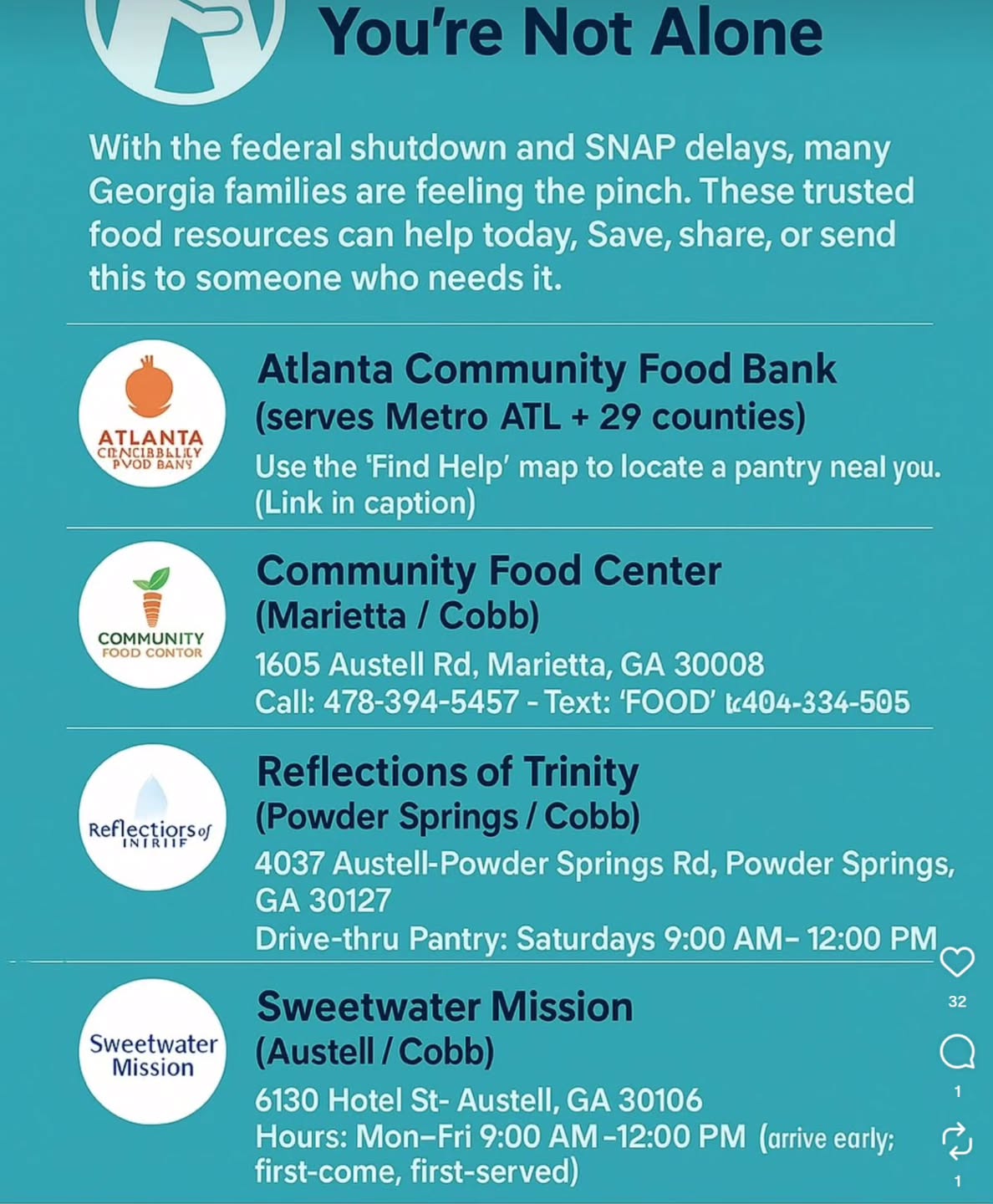 Repost from @insuredbykimberley
#foodassistance #youarenotalone #atlantafoodbank #communityfoodcenter #reflectionoftrinity #sweetwatermission #mentor #mentorship #mentoringmatters #youth #pay #payitforward #professionals4youth #pros4youth #supportyouth #Riverdale #southfulton #followusonigandtwitter@pros4youth #followusonfb @professionals4youth