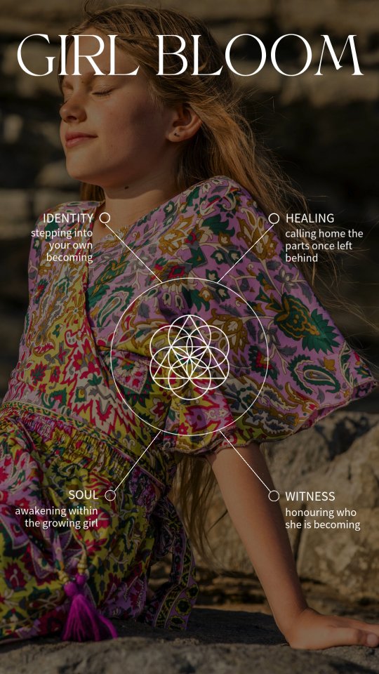 Girl Bloom is that tender threshold around eight and a half, when a girl begins to awaken to herself. It marks the start of her soul’s unfolding, and for the mother, it becomes a mirror reflecting her own story at that age, the parts that still long to be seen and held.
As parents, our children call us back to the places within ourselves that are ready for healing. When we meet those parts with love, we not only bring ourselves home, but we also guide our daughters home to themselves.
This is the deep work of motherhood; ceremony, remembrance, and love woven together. An honouring of who she is becoming and who we are still becoming beside her.
The La Luna Girls Circle 2026 opens in February a year-long journey for girls aged 8–13 to connect, create, and explore themselves in a gentle, supportive circle. Join now to reserve your space and step into this shared journey of growth and reflection.
#GirlBloom #MotherDaughter #SoulJourney #HealingLineage #Motherhood #LaLunaGirls #GirlsCircle #Connection #SelfDiscovery