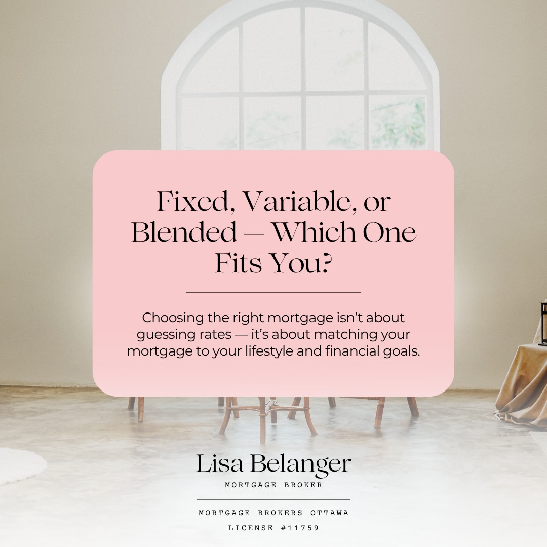 “Should I go fixed or variable?”
It’s one of the most common mortgage questions I get — but the truth is, there’s no one-size-fits-all answer.
✅ A fixed rate gives you peace of mind and predictable payments.
✅ A variable rate offers flexibility and potential savings if rates fall.
✅ A blended mortgage can balance the best of both — stability and opportunity.
The right choice depends on your comfort level, future plans, and financial goals. When we chat, I’ll help you understand how each option behaves and what makes the most sense for you.
🏠 Thinking about switching or renewing soon? Let’s go over your options together.
Read my latest article for more details!
Link in my bio!
#mortgagebroker #mortgage #ottawa #canada #ontario #mortgagetips #realestate #finance