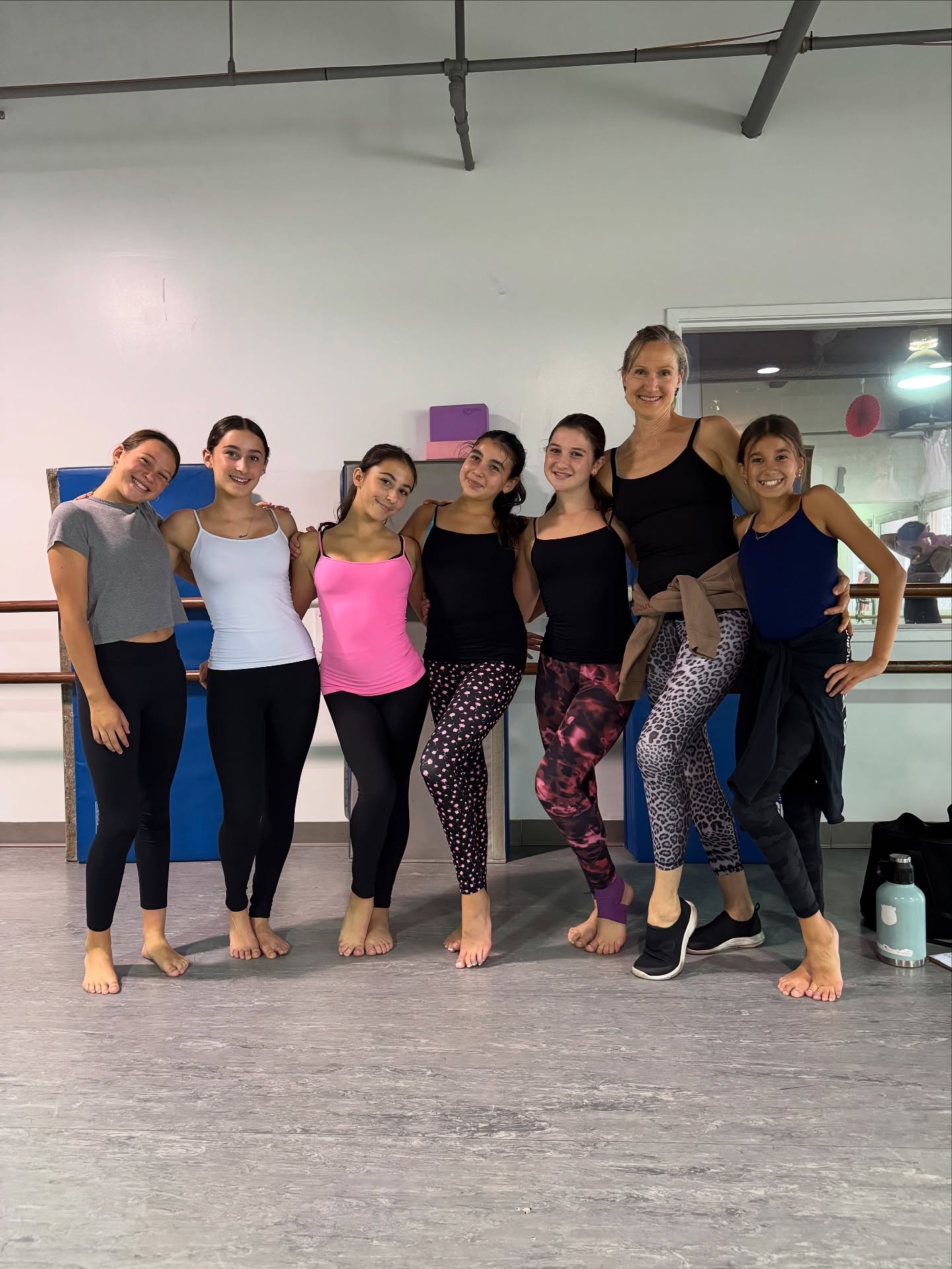 Level 3 dancers dressed up as Ms. Nicole for Halloween!👻🩷🩰