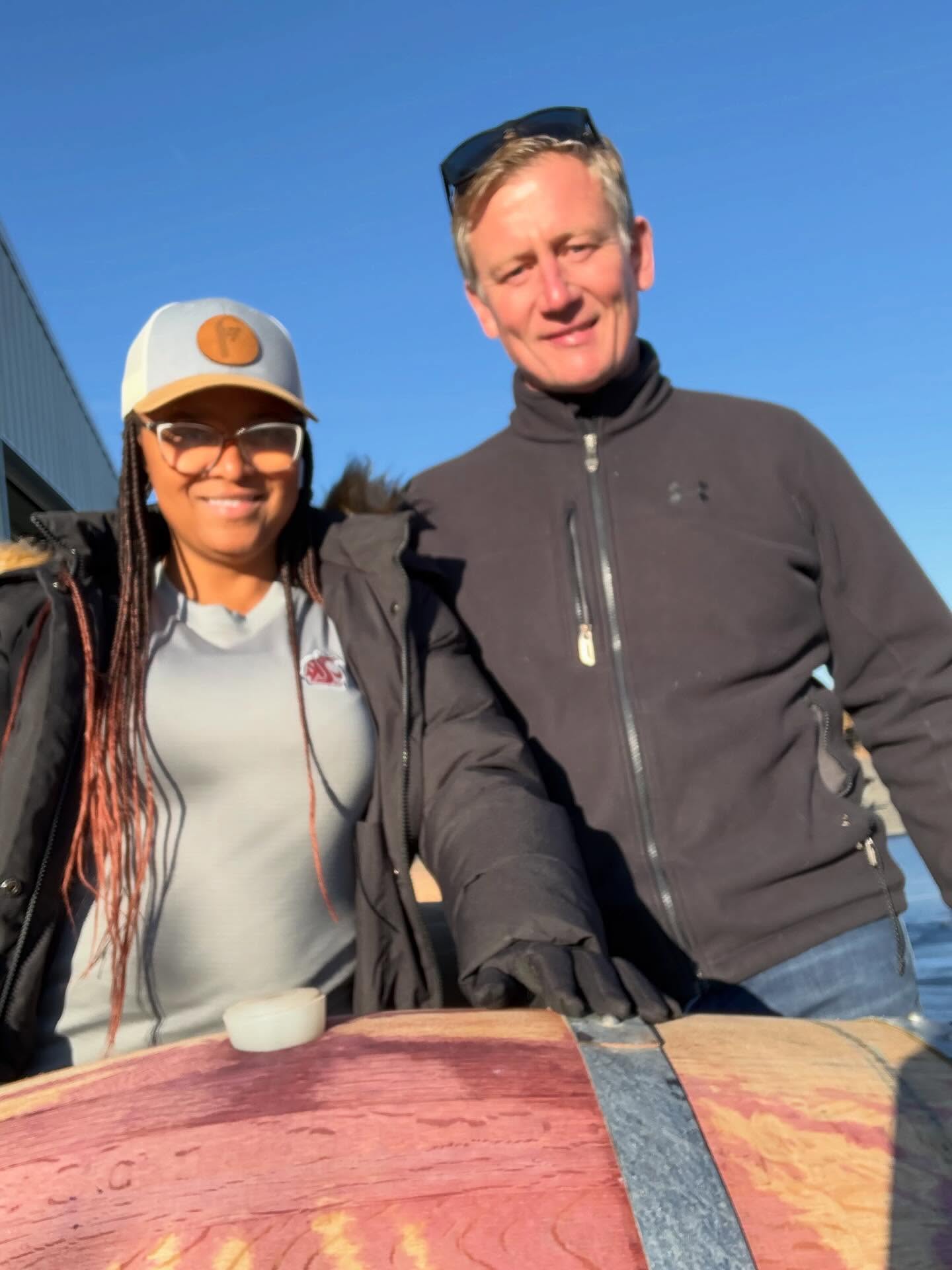 Hi from Red Mountain AVA in Washington State! We’re Greg & Shae Frichette, owners, winemakers, and all-around wine dream chasers here at Frichette Winery. Today’s office? The parking lot. 😄 When you’re a small family winery, barrel work happens wherever there’s space.
Fortunately, we get 300 days of sunshine in the Tri-Cities, which makes working outside today is amazing!
We’re grateful to craft wines from this incredible Red Mountain AVA soil and to share them with you. Thanks for being part of our story, one vintage at a time. ❤️🍷
Our tasting room is open daily Noon to 5pm. No rezy for less than 7 guests.