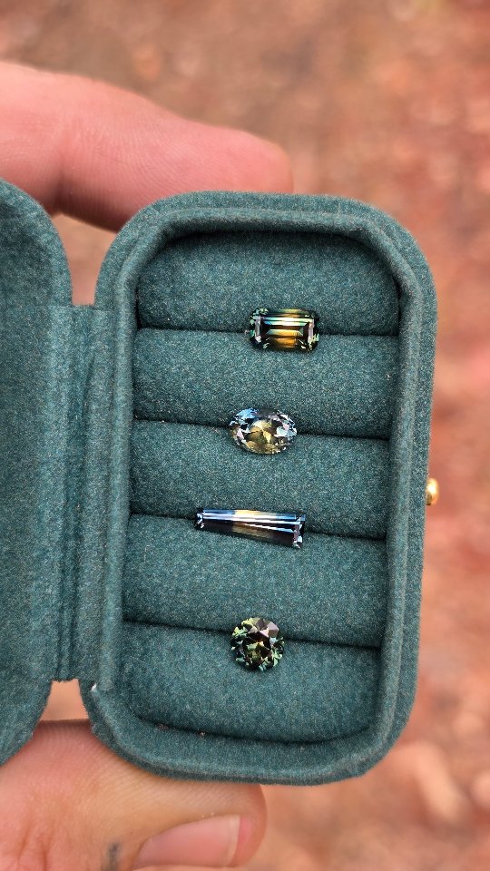 Rich in colour! 🎨
A line up of incredible Australian parti colours handmined and cut in house, each a different picture of beauty and warmth waiting to inspire a one-of-a-kind design!
Available DM inquiry.
To view our collection of available Sapphires, Fine Handmade Jewellery and Custom Designs - DM, email sales@thehouseoffacets.com.au or visit our website to book an online or in studio appointment www.thehouseoffacets.com.au
#australiansapphire #partisapphire #sapphirering #sapphire #rubyvale #engagementring #bespokering #australiansapphire #jewellerydesigns #australianjeweller #australianjewellery #australianjewellerydesigner #sydneyjeweller #perthjeweller #melbournejeweller #brisbanejeweller #adelaidejeweller #naturalbeauty #ringsofinstagram #unheatedsapphire #oneofakind #finejewellerydesign
#finejewelry #handmadejewellery #freeformsapphire #ovalsapphire #rbcsapphire #baguettesapphire