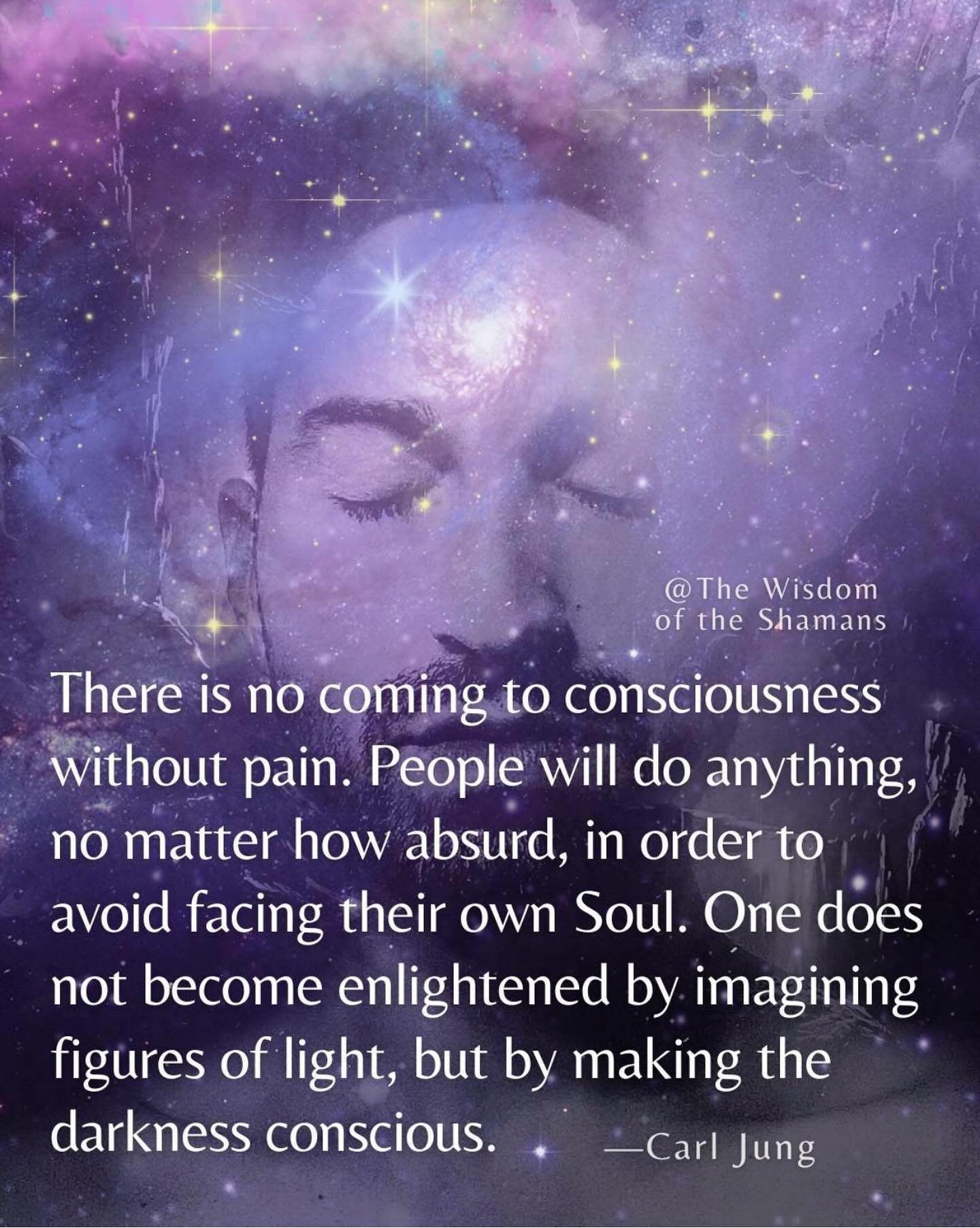 The only way to live a beautiful soul-led life is to first face what we’ve buried in the darkness of our shadow…
We cannot overcome the pain by pretending it doesn’t exist. That is when it grows, festers and takes over our life like a poisonous cancer.
We must go within, find where we’ve buried and suppressed the pain within our body and mind. We must face all of it head on, because when we do so, something magical happens — we free ourselves from the illusionary shackles that have kept us chained to misery.
We’ve been led to believe that ignoring and suppressing the pain is the way to happiness, but the truth is, liberation only comes when we shine a light on all that we have been running from.
We must feel the pain to feel the freedom!!!
#shadowwork #dotheinnerwork #ego #painbody #holistichealing #newearth #5dconsciousness