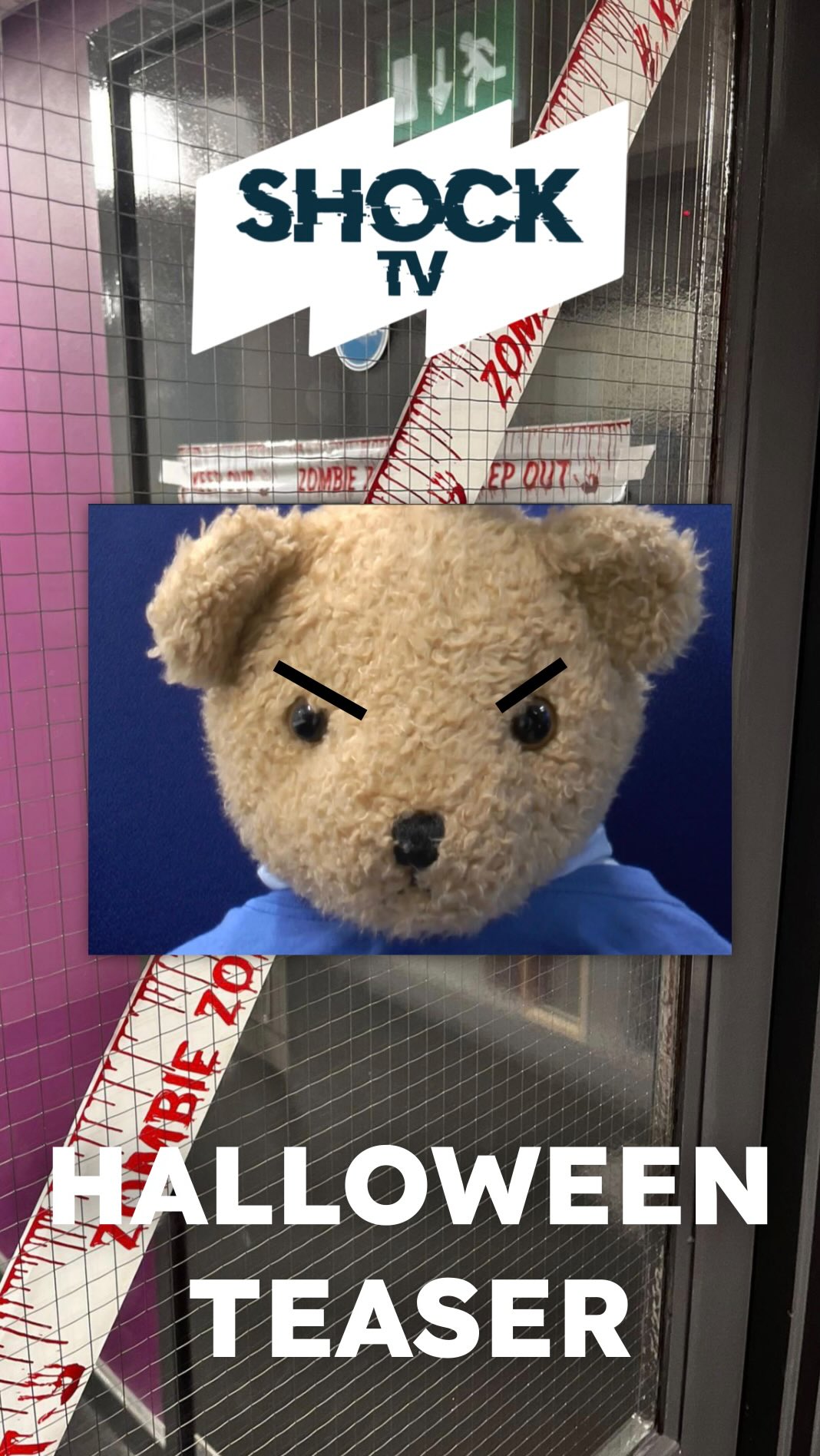 🦇🎃 The Shock HALLOWEEN SPECIAL airs tomorrow night on YouTube! Featuring the cast of the Shock Committee and Francis the bear, this is one spooky special you won’t want to miss 👀👻 #salford #salforduni #studentradio