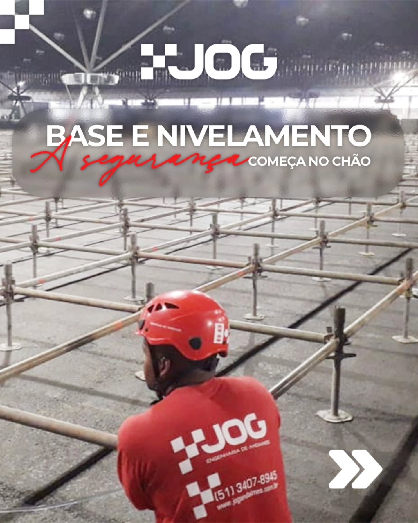 A estabilidade do andaime nasce na base: base de apoio sólida, sapata regulável, prumo/nível conferidos e travamentos executados, só depois disso o sistema está pronto para seguir com segurança.
Salve este guia e compartilhe com a equipe.
#JOGAndaimes #Andaimes #BaseENivelamento #SapataRegulavel #Contraventamento #InspeçãoDeAndaimes #SegurançaDoTrabalho #NR18 #CanteiroDeObras #ConstruçãoCivil #ProdutividadeNaObra #Qualidade