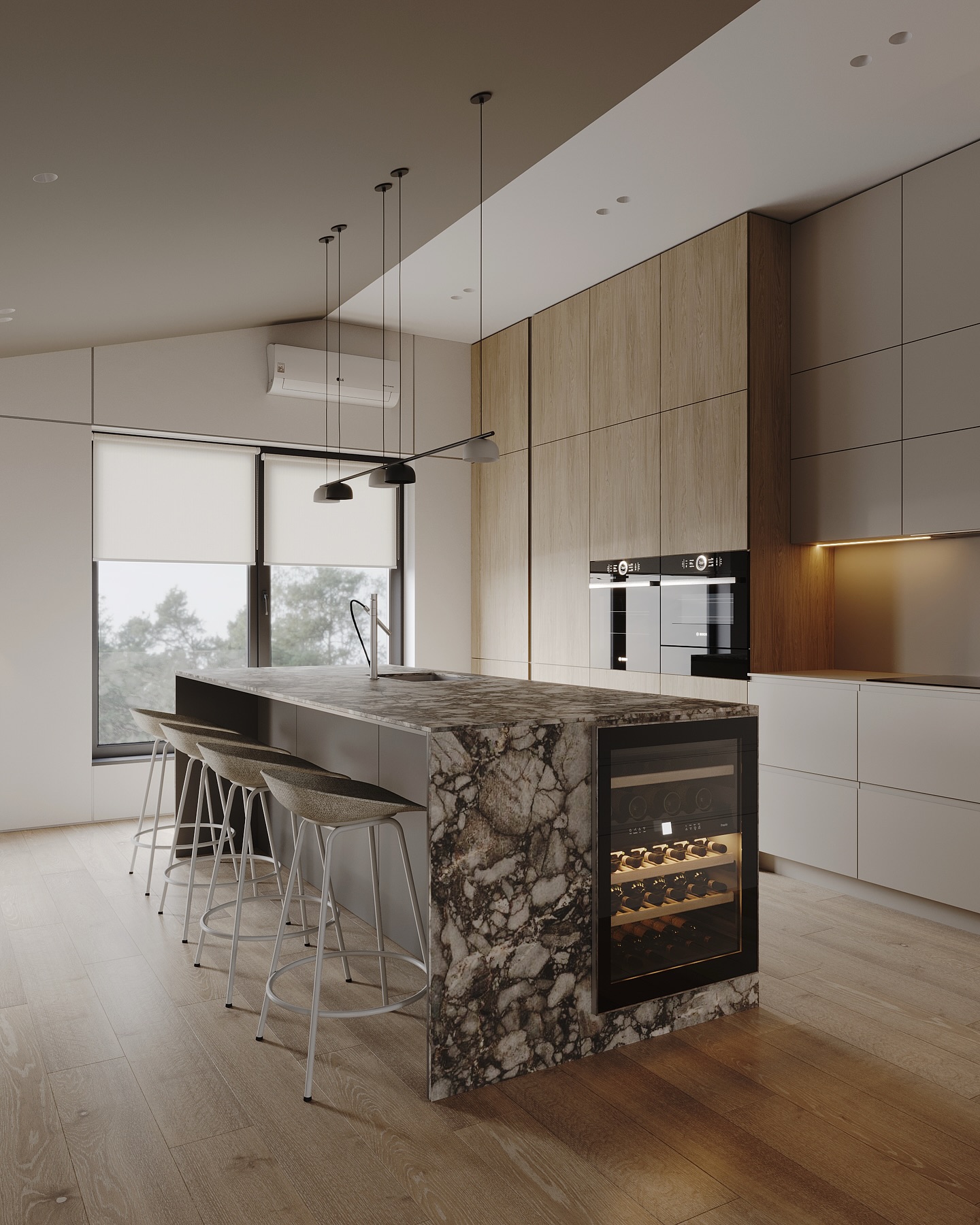 Starting sharing a new project with a kitchen-dining room located unusually on a second floor of the house.
This is a renovation project that is already under construction.
______________________
•design-project “Nordic Ember”
•#did_nordicember
•design: @design.in.details
•location: Zagreb, Croatia
______________________
📩DM to begin your design journey with us
#interiordesigners #kitchendesign #diningroomdesign #interiordesign #modernkitchen #moderninteriordesign #luxuryinterior #kitchendining #interiordesignproject #interiordesignstudio #interiorvisualization #archviz #edesign #design_only #renderoftheday #renderização #visualization